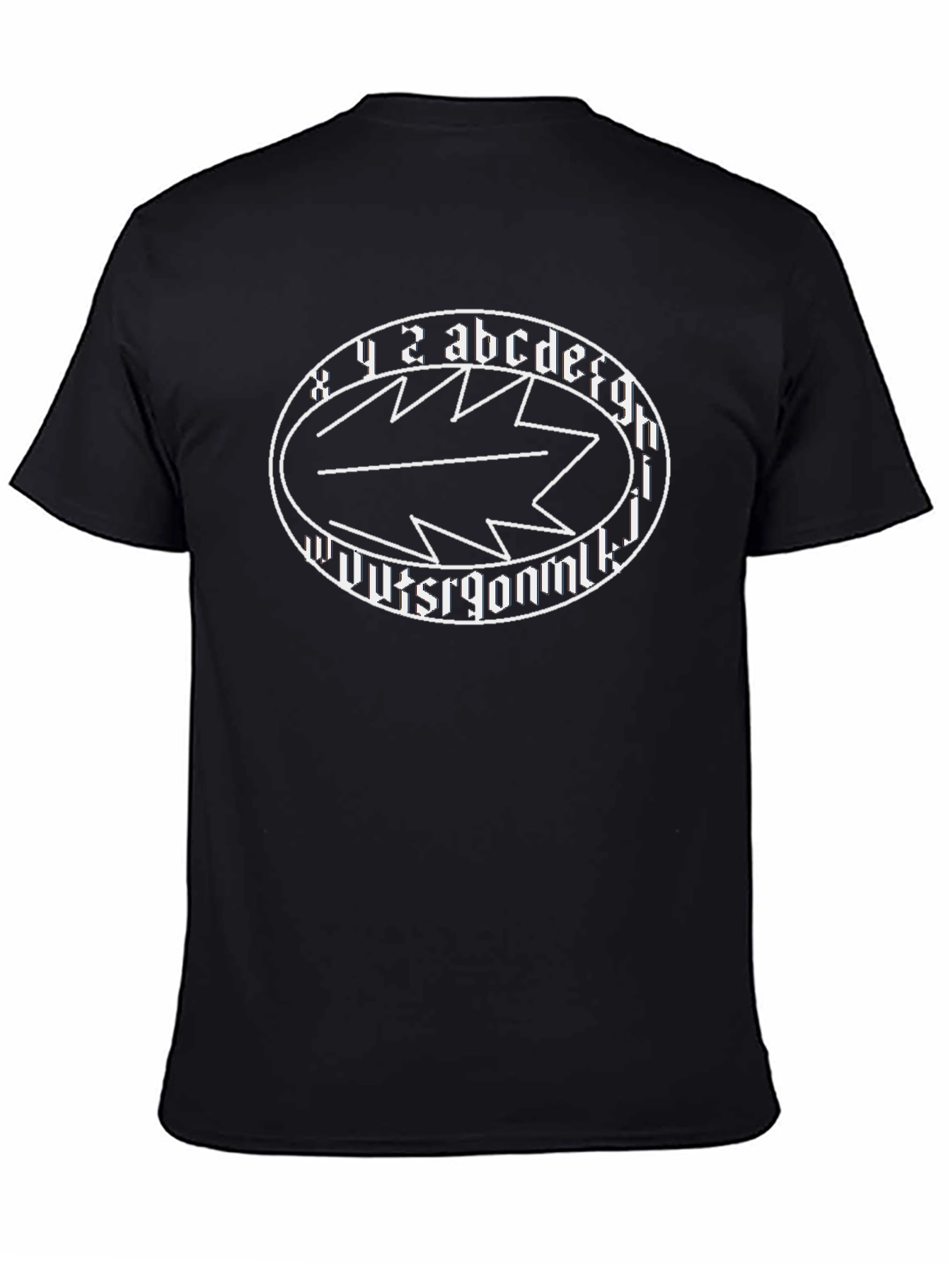 Abstract Symbol Black T-Shirt