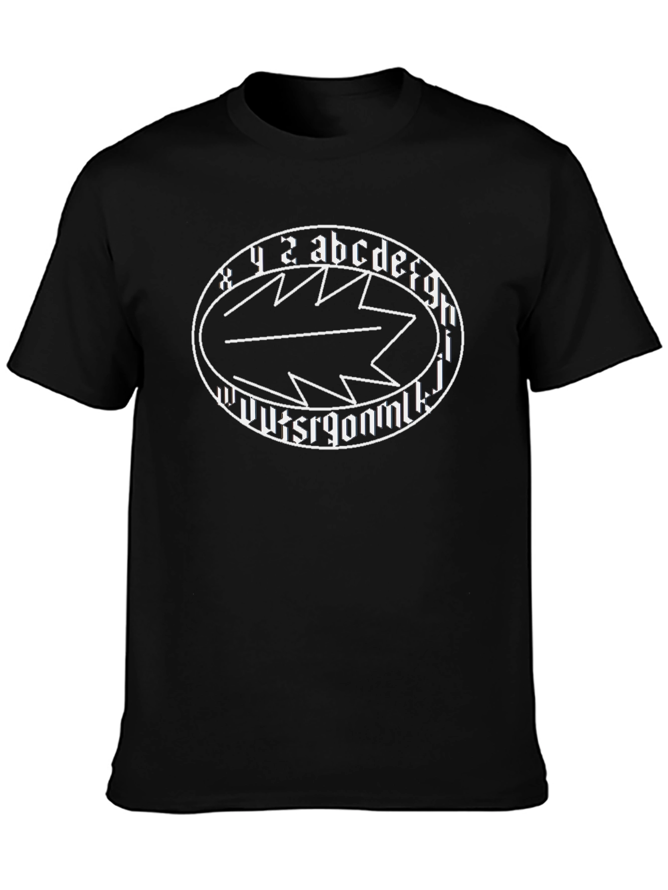 Abstract Symbol Black T-Shirt