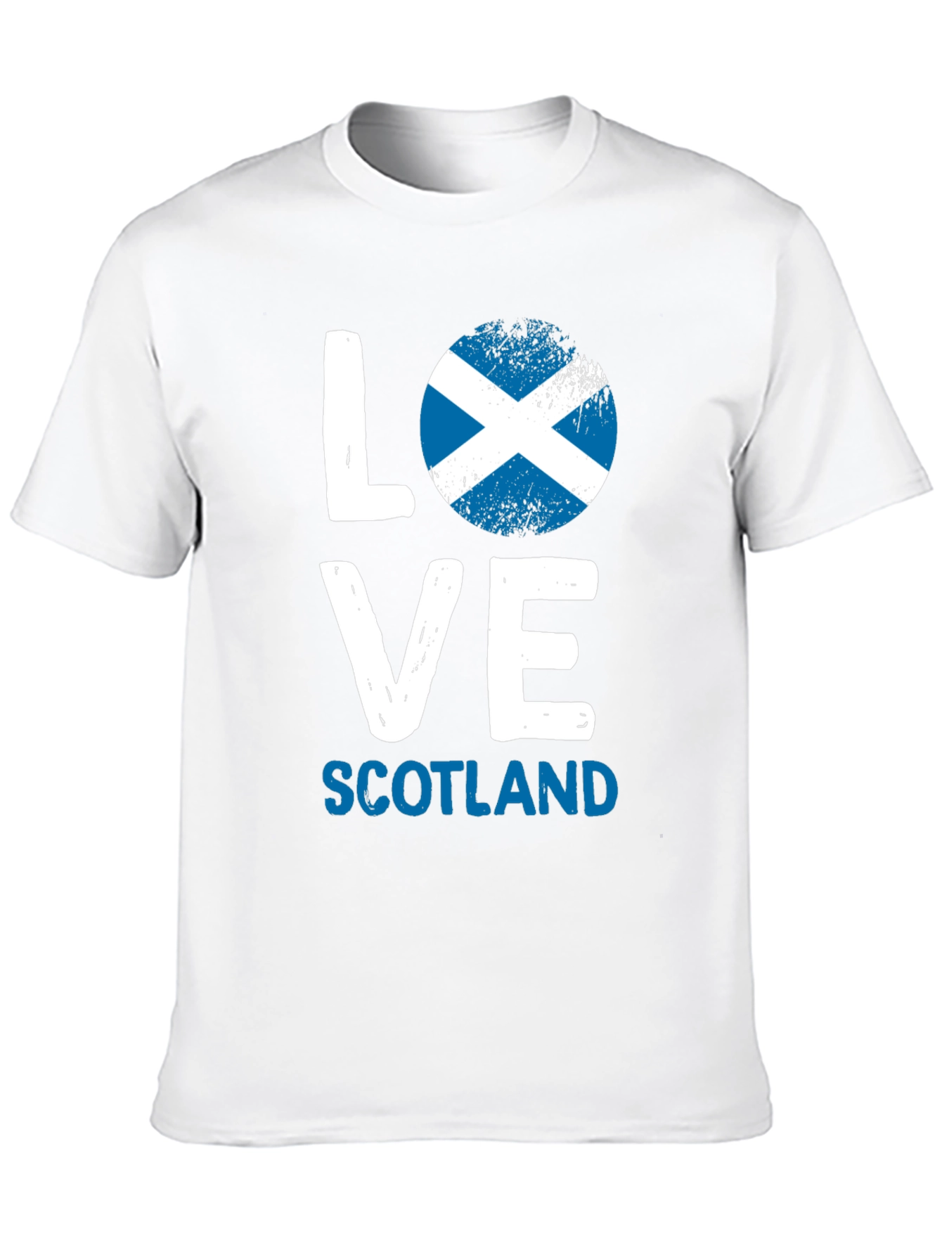 Love Scotland T-Shirt Scottish Flag Graphic Tee