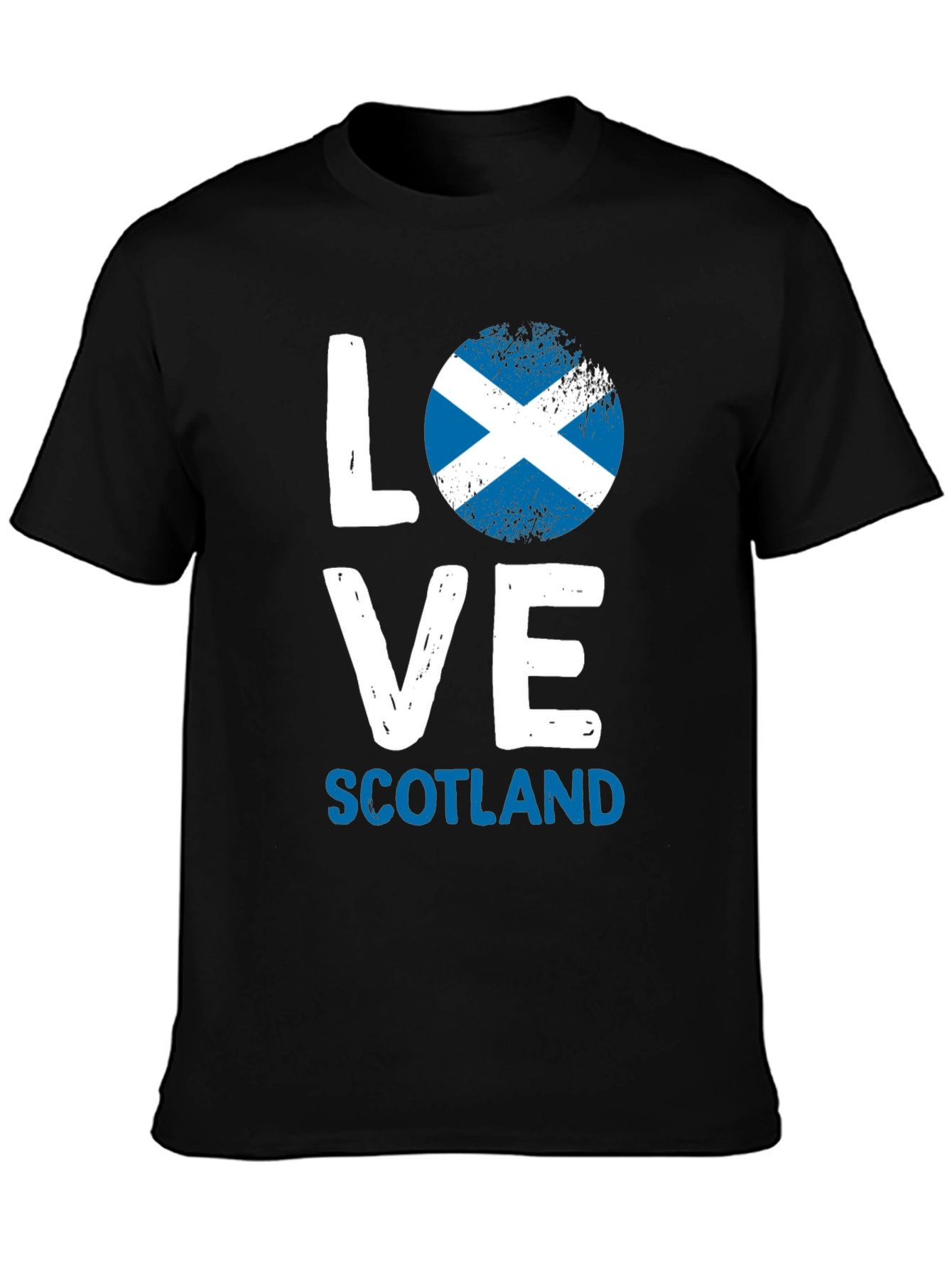 Love Scotland T-Shirt Scottish Flag Graphic Tee
