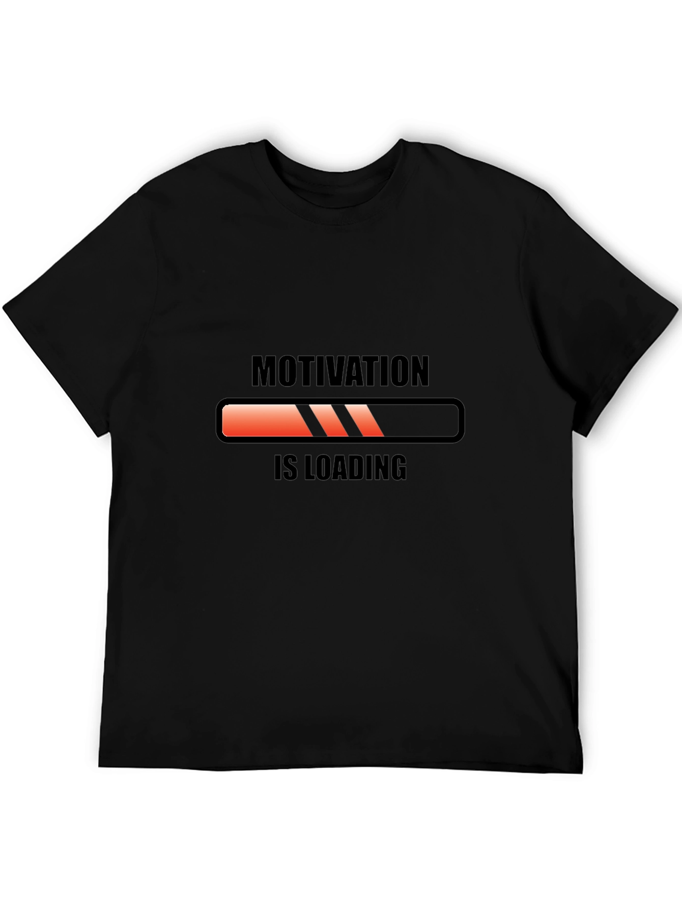 Motivation Loading Graphic Tee - Black