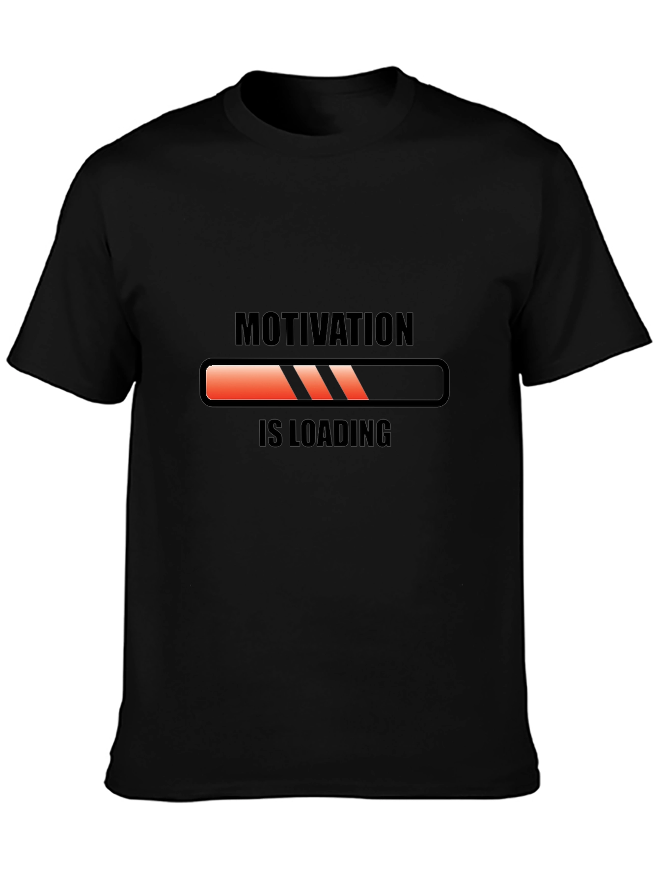 Motivation Loading Graphic Tee - Black