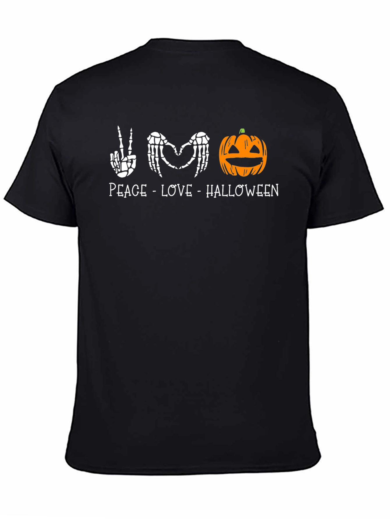 Peace Love Halloween Graphic T-Shirt