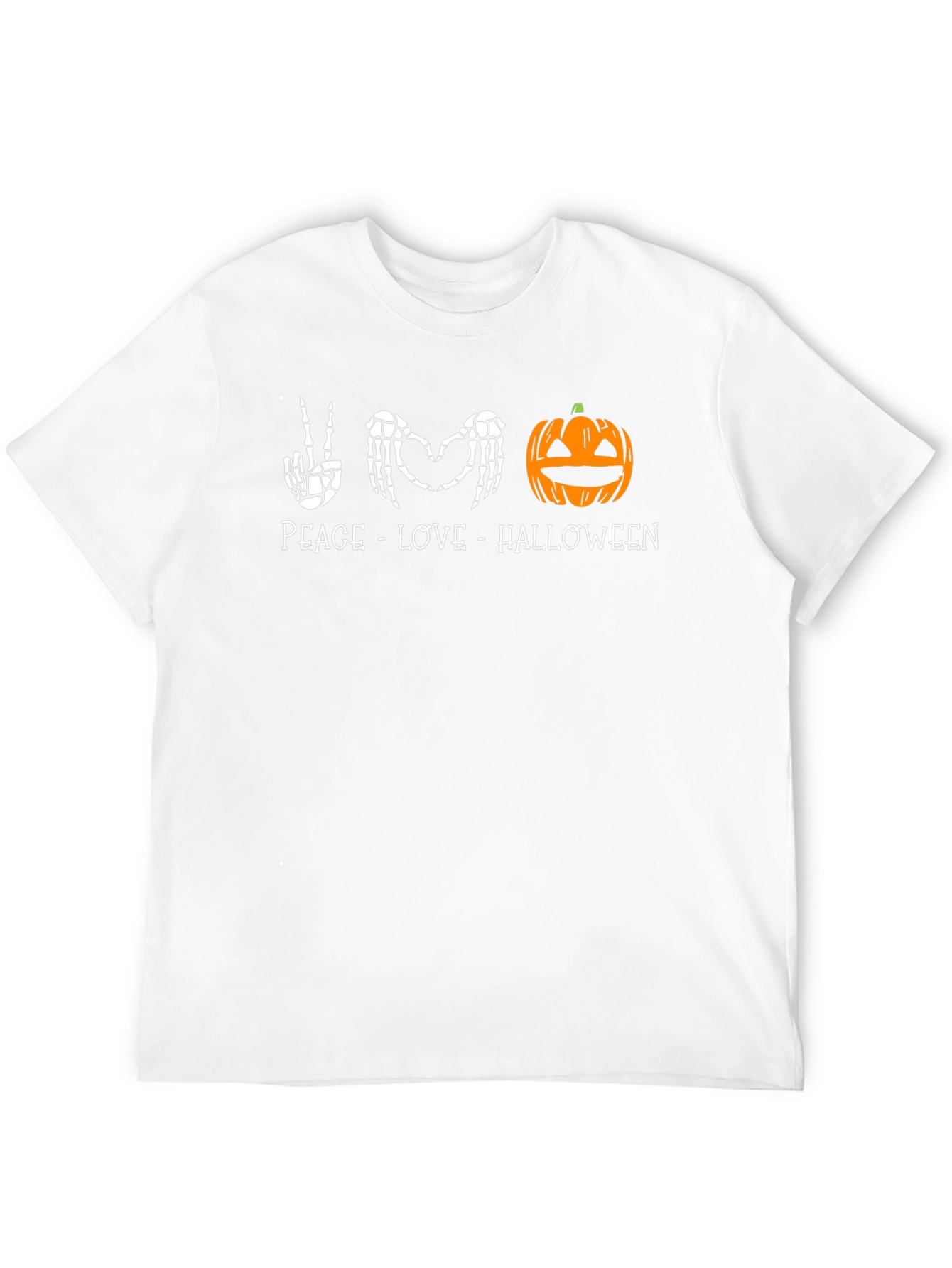 Peace Love Halloween Graphic T-Shirt