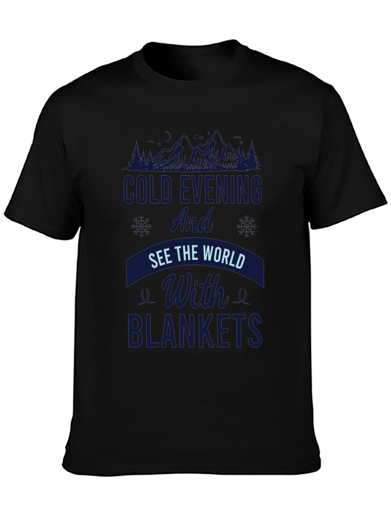 Cold Evening Blankets Graphic Tee