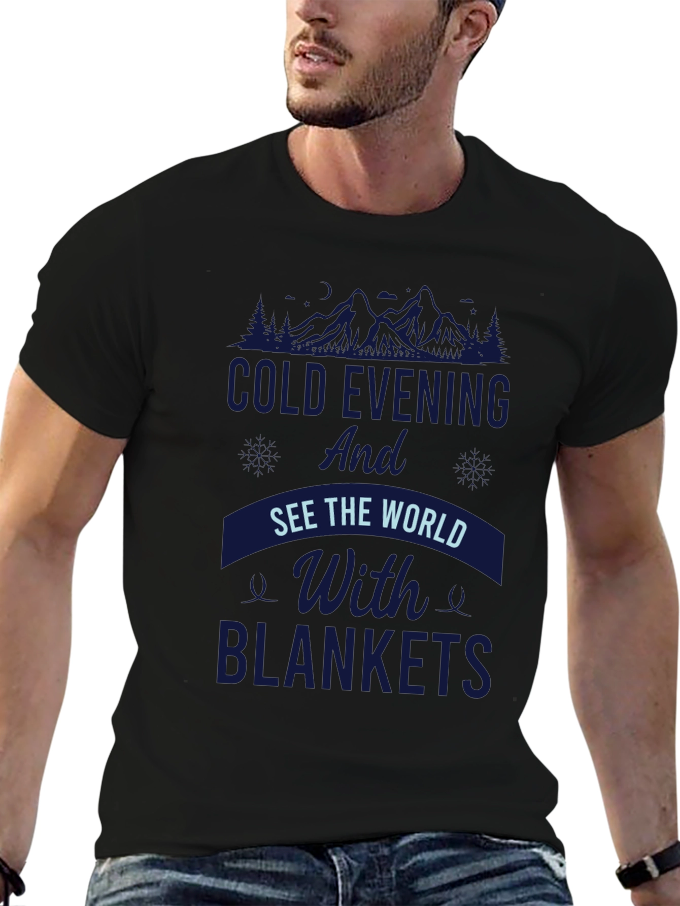 Cold Evening Blankets Graphic Tee