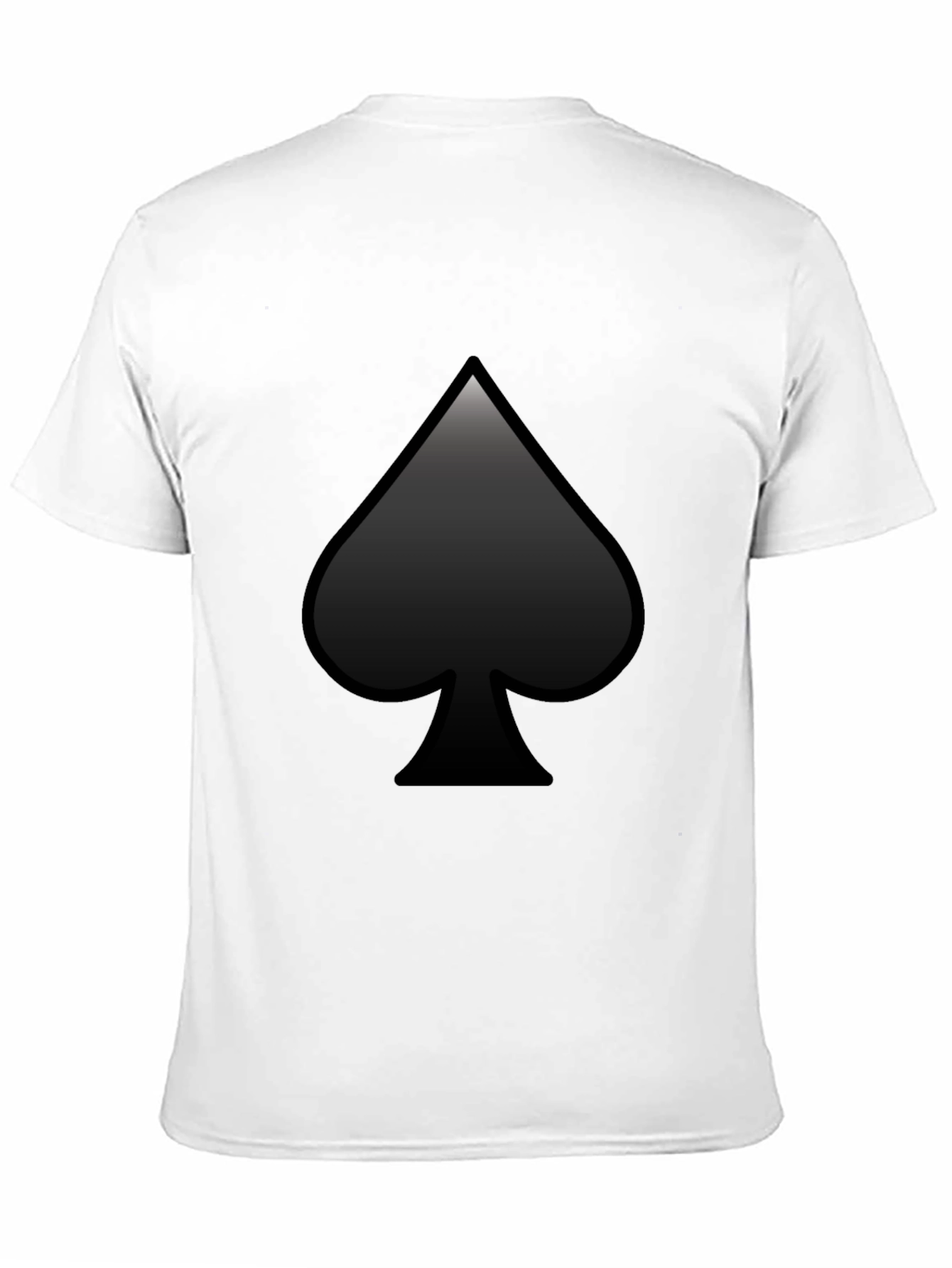 Mens Black Spade Graphic T-Shirt
