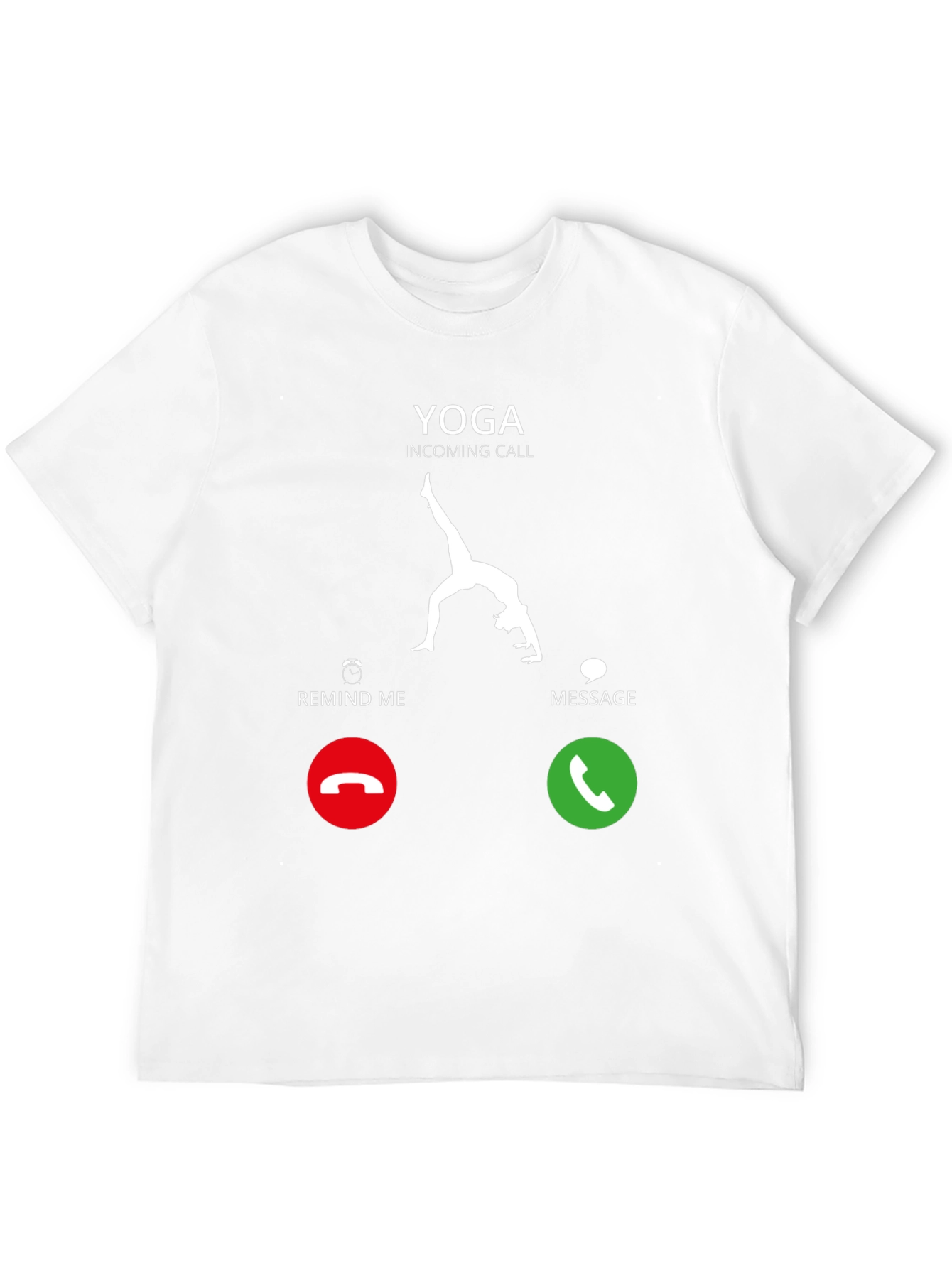 Yoga Incoming Call Funny Graphic T-Shirt