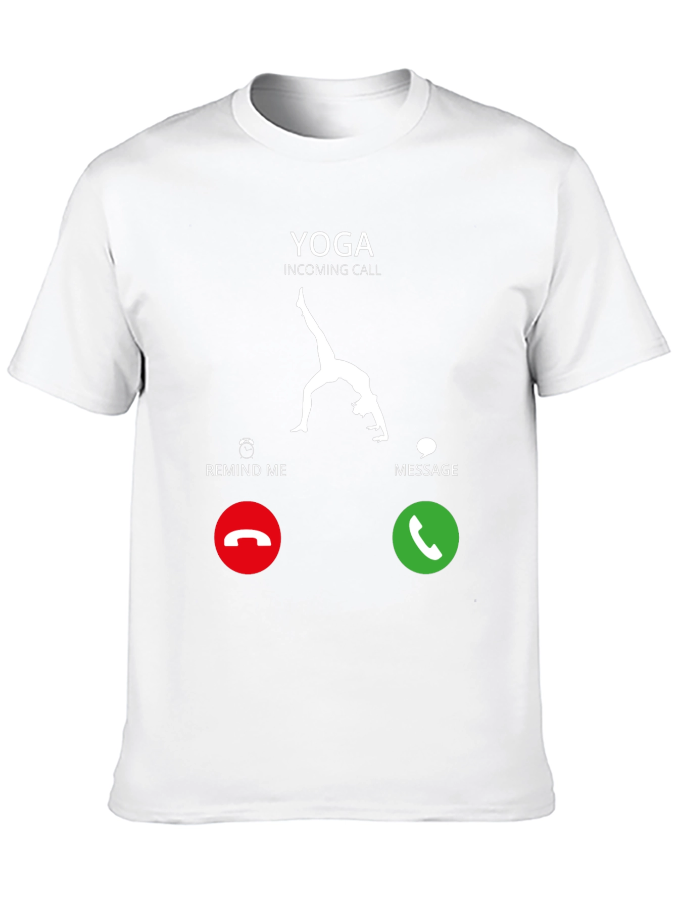 Yoga Incoming Call Funny Graphic T-Shirt