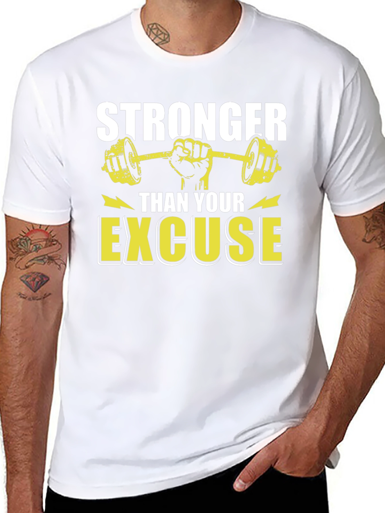 Stronger Than Your Excuse Graphic T-Shirt