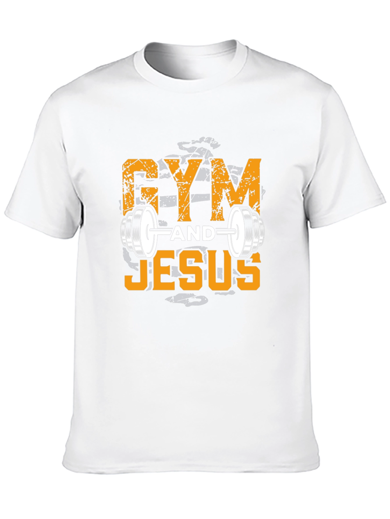 Gym and Jesus Graphic T-Shirt