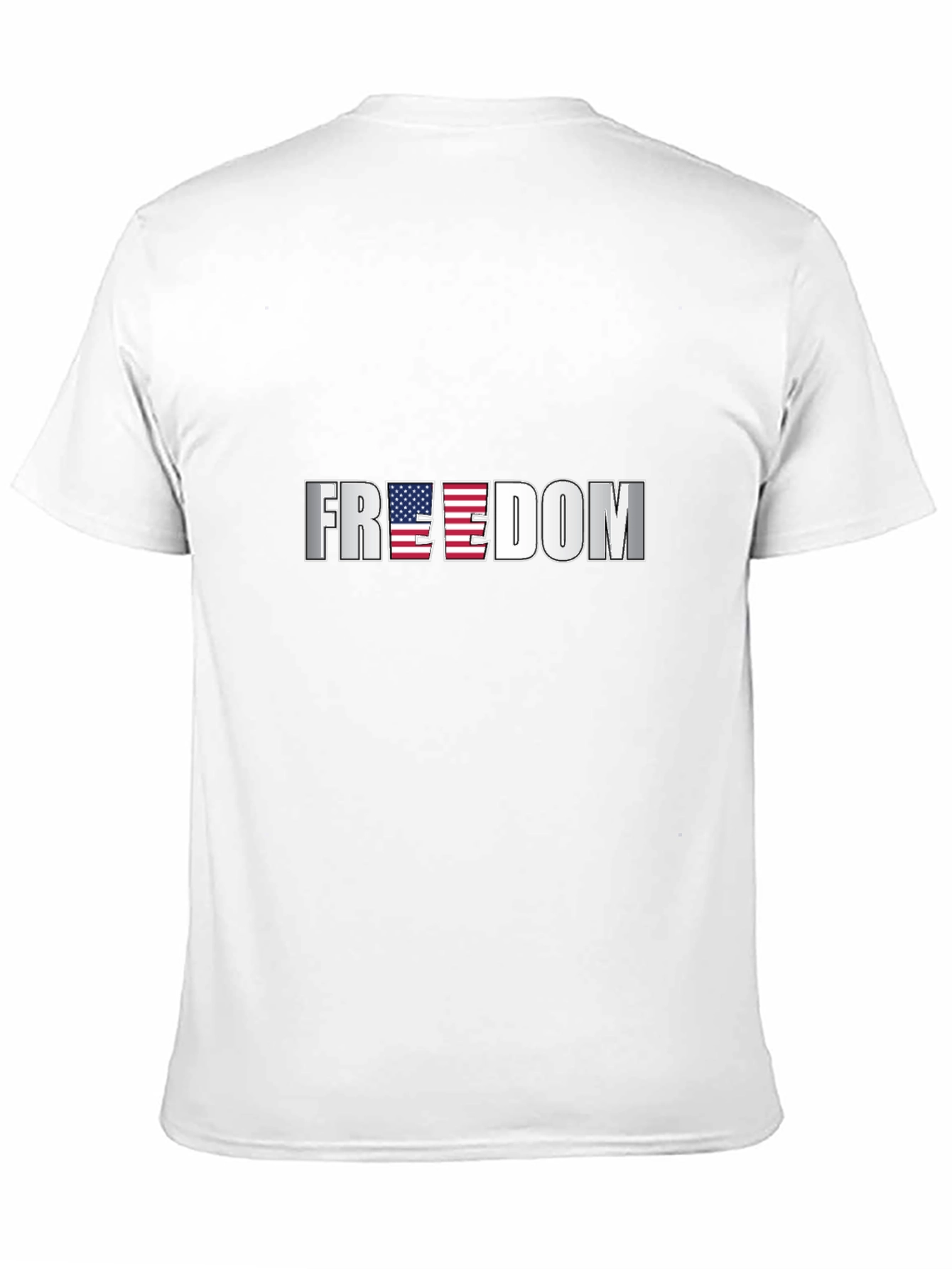 Freedom USA Flag Graphic Black T-Shirt