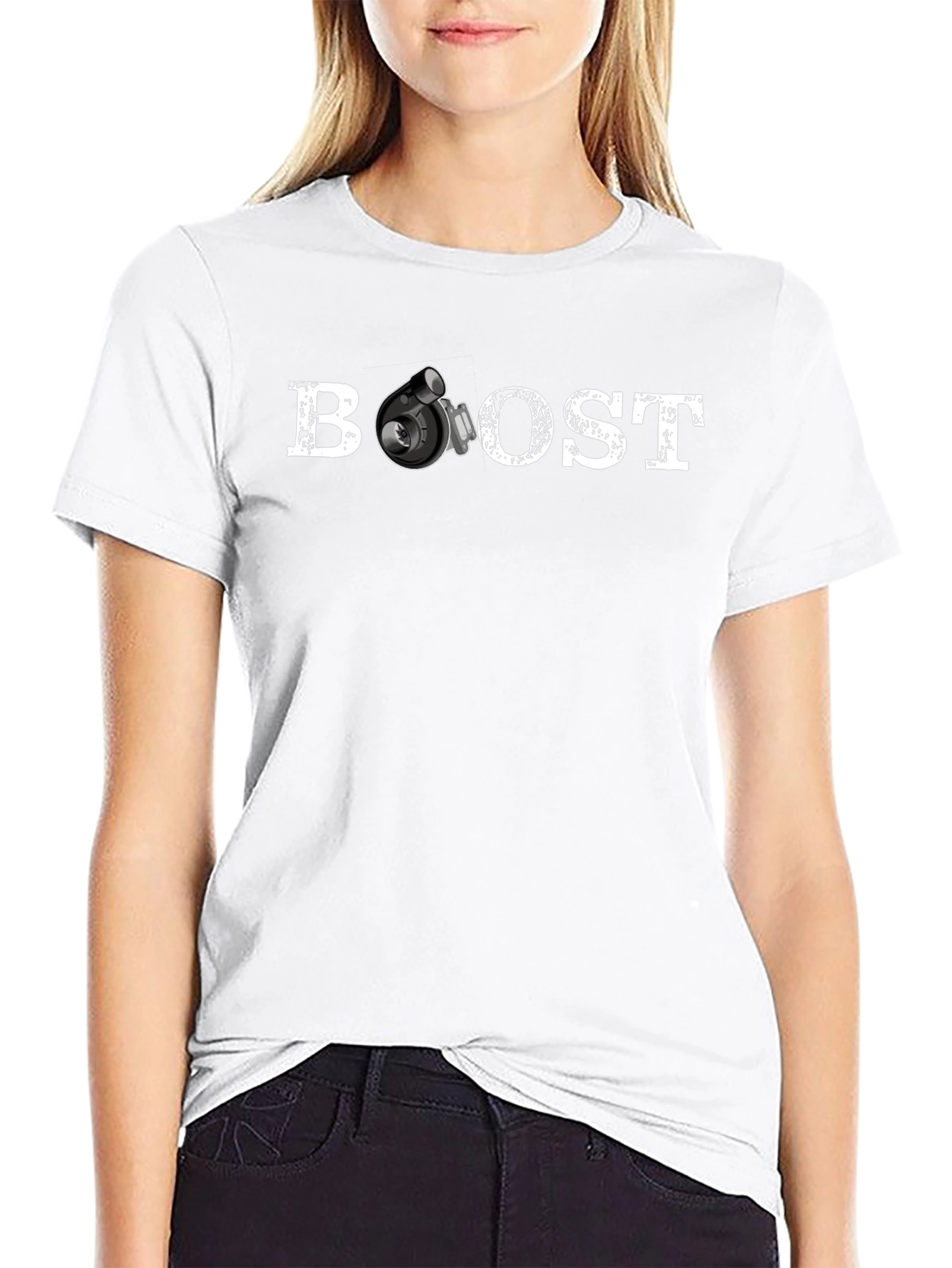 Boost Turbo Graphic T-Shirt - Black Crew Neck