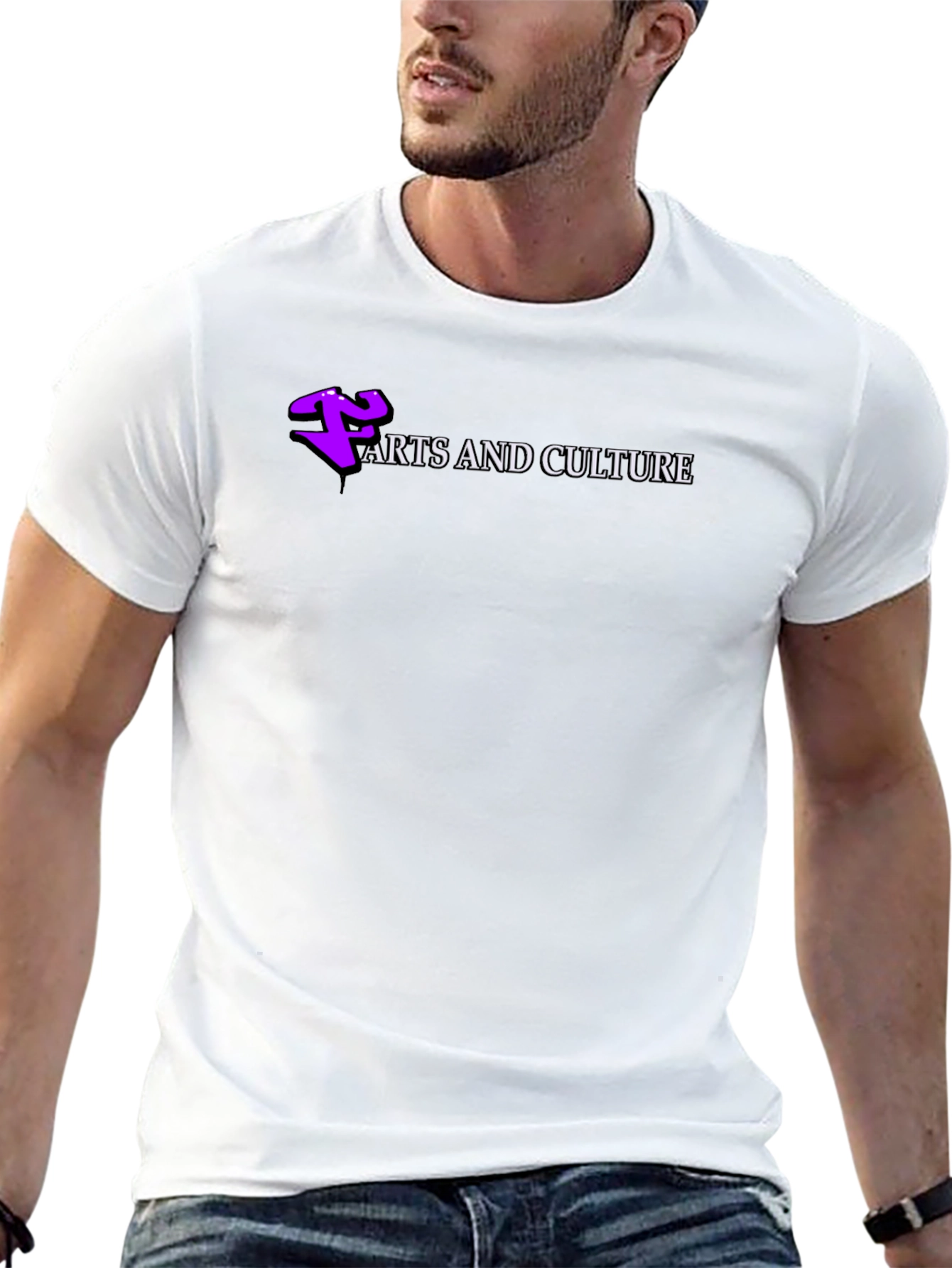 Arts and Culture Black Tee - Stylish and Trendy