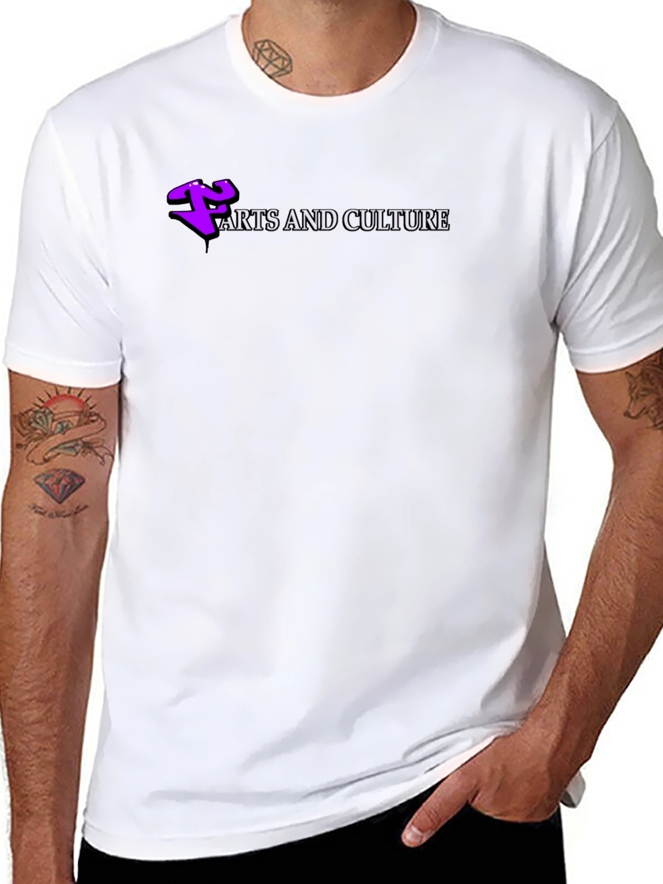 Arts and Culture Black Tee - Stylish and Trendy