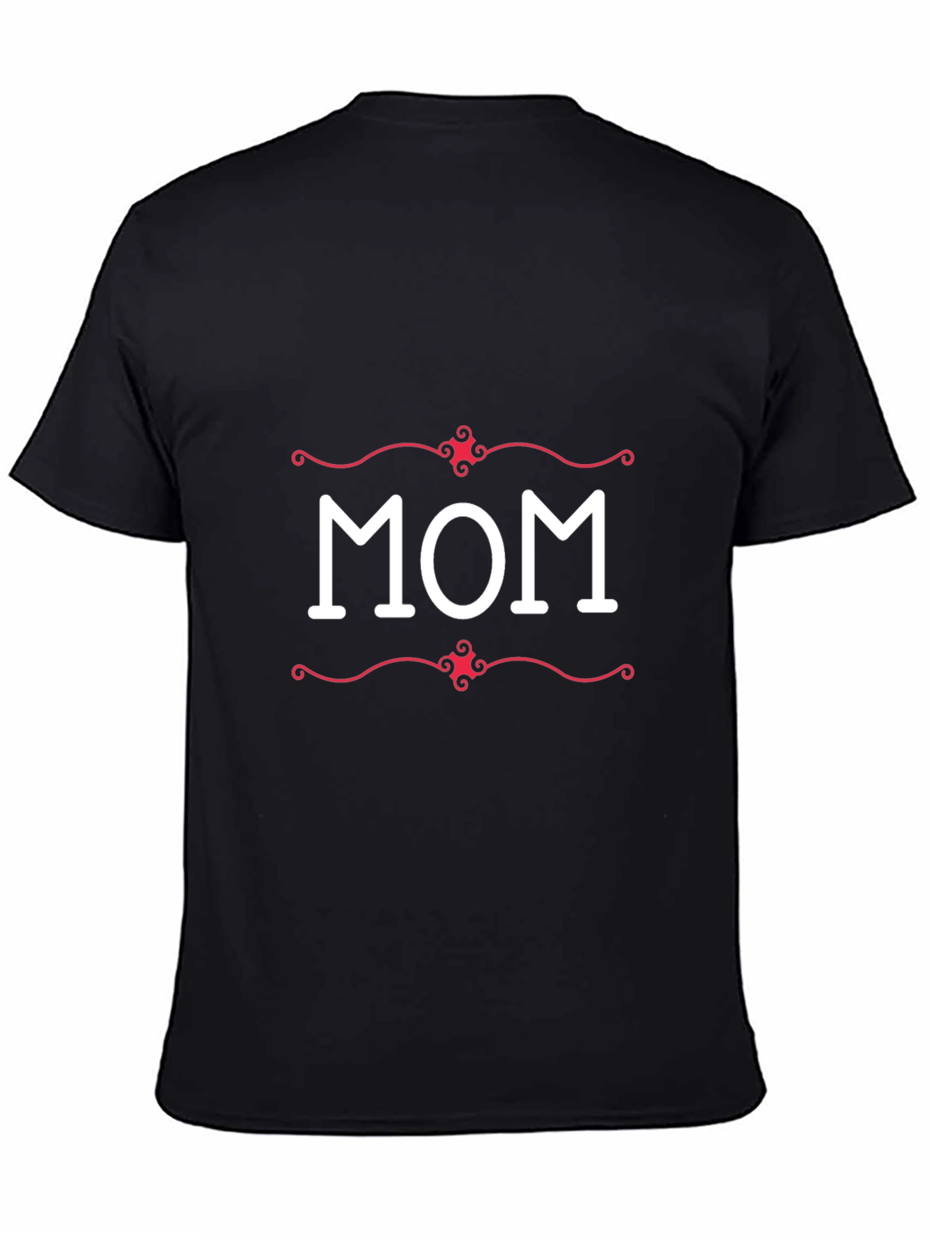 Trendy Black Mom Graphic Tee for Men