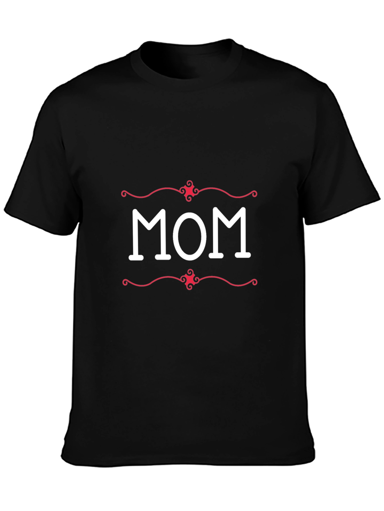 Trendy Black Mom Graphic Tee for Men
