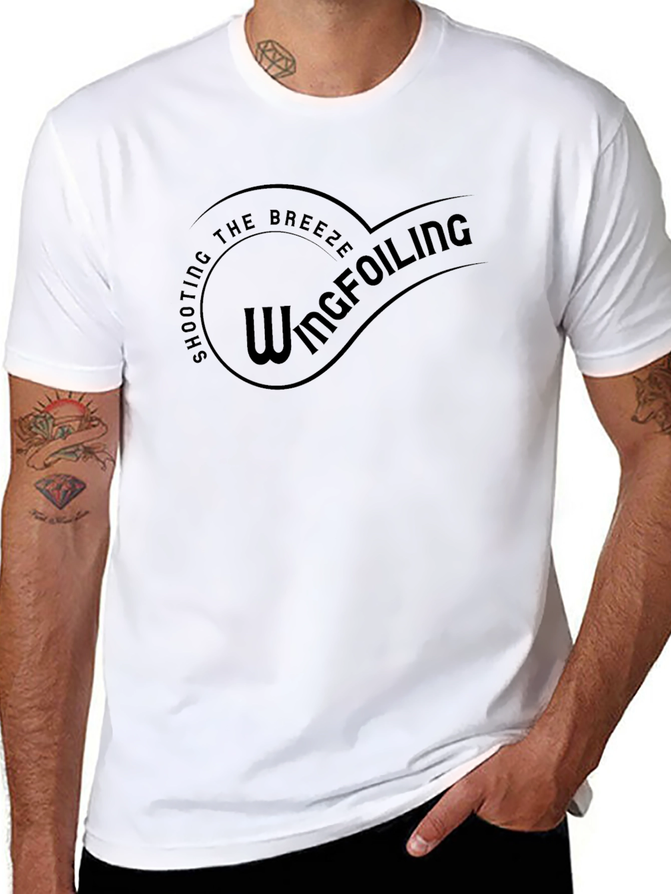 Wingfoiling Breeze Black T-Shirt