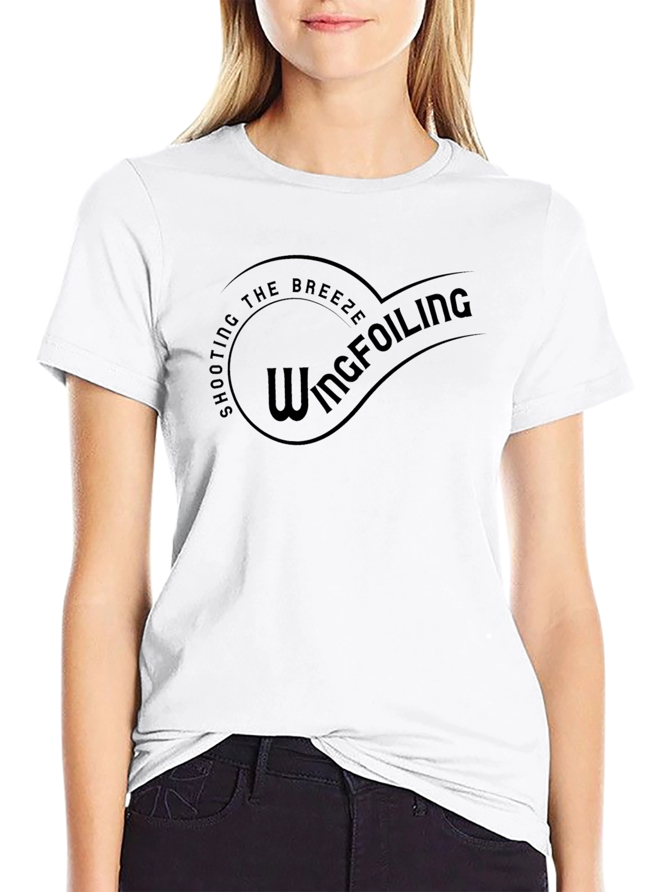 Wingfoiling Breeze Black T-Shirt