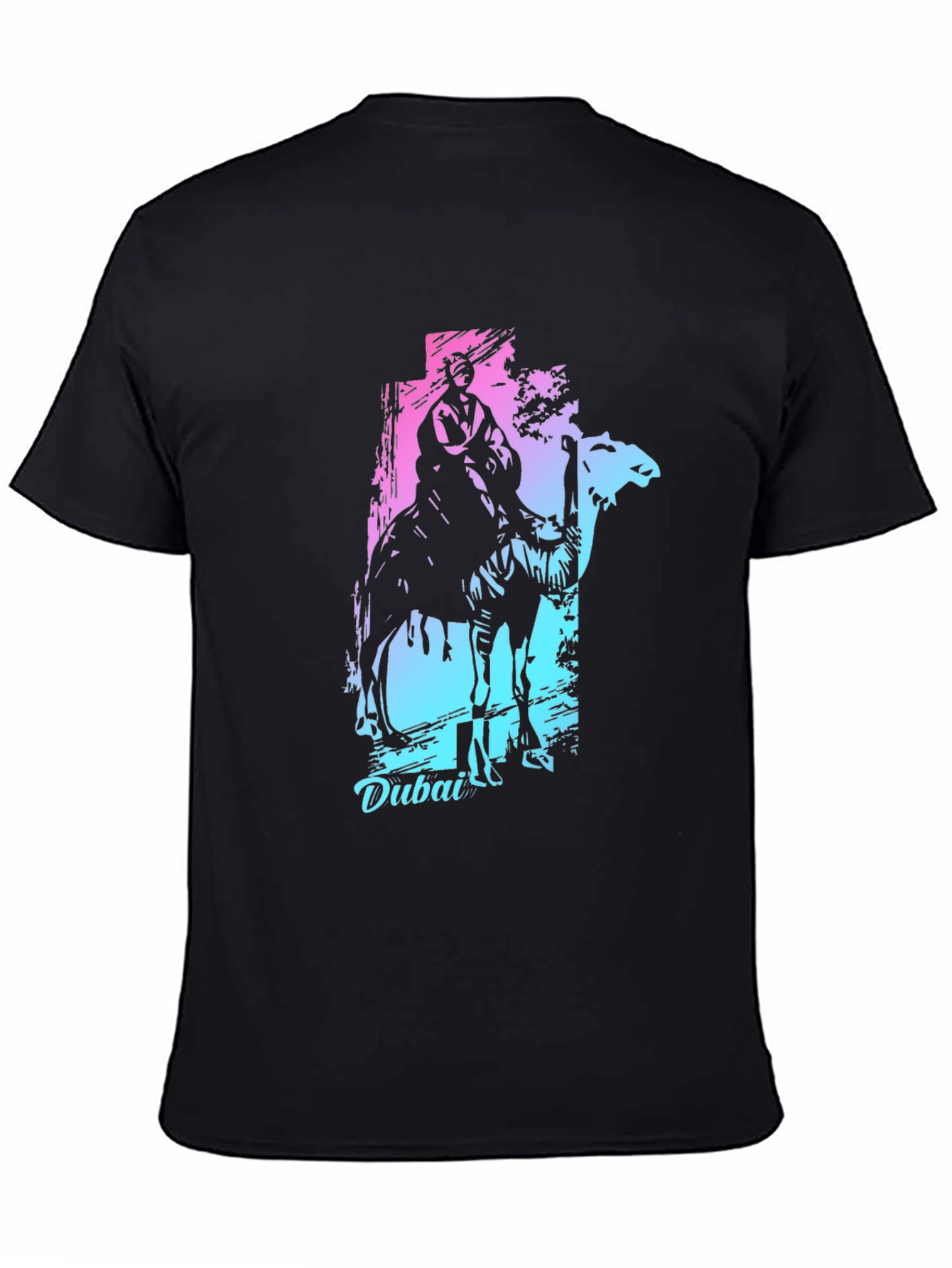 Dubai Camel Ride Graphic Tee - Trendy Design