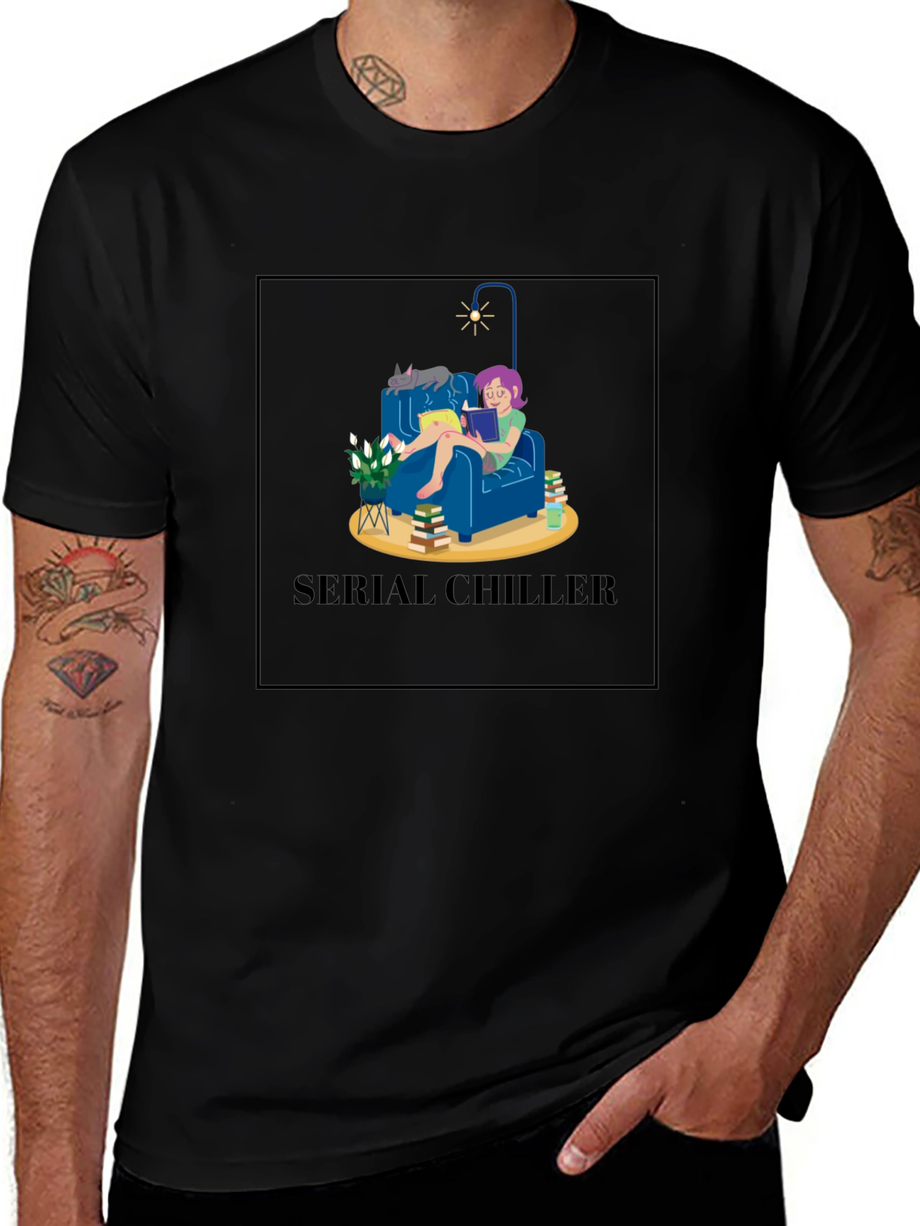 Serial Chiller Graphic Tee - Relax & Read T-Shirt