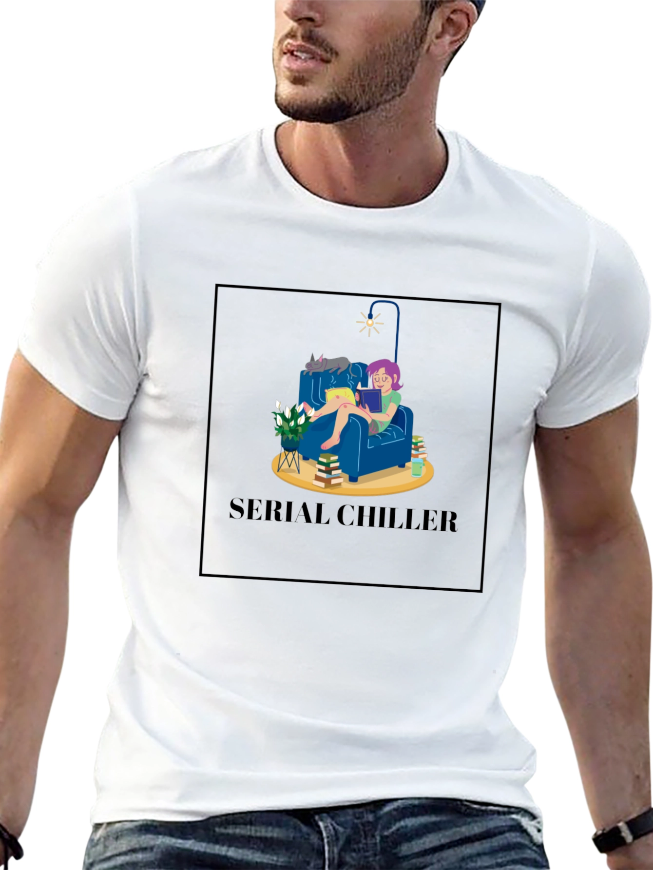 Serial Chiller Graphic Tee - Relax & Read T-Shirt