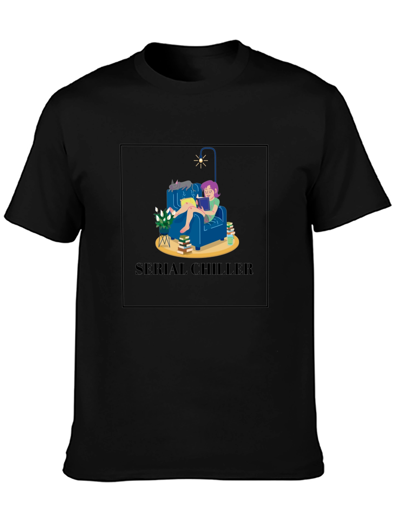 Serial Chiller Graphic Tee - Relax & Read T-Shirt