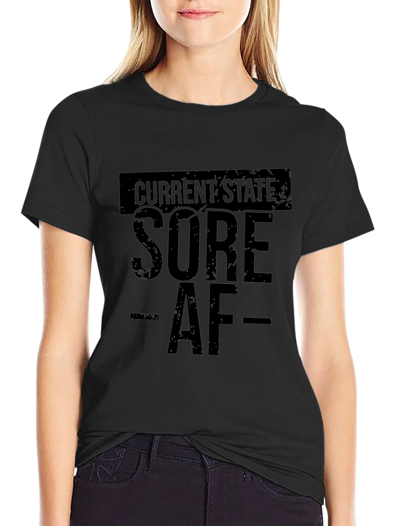 Current State Sore AF Black T-Shirt