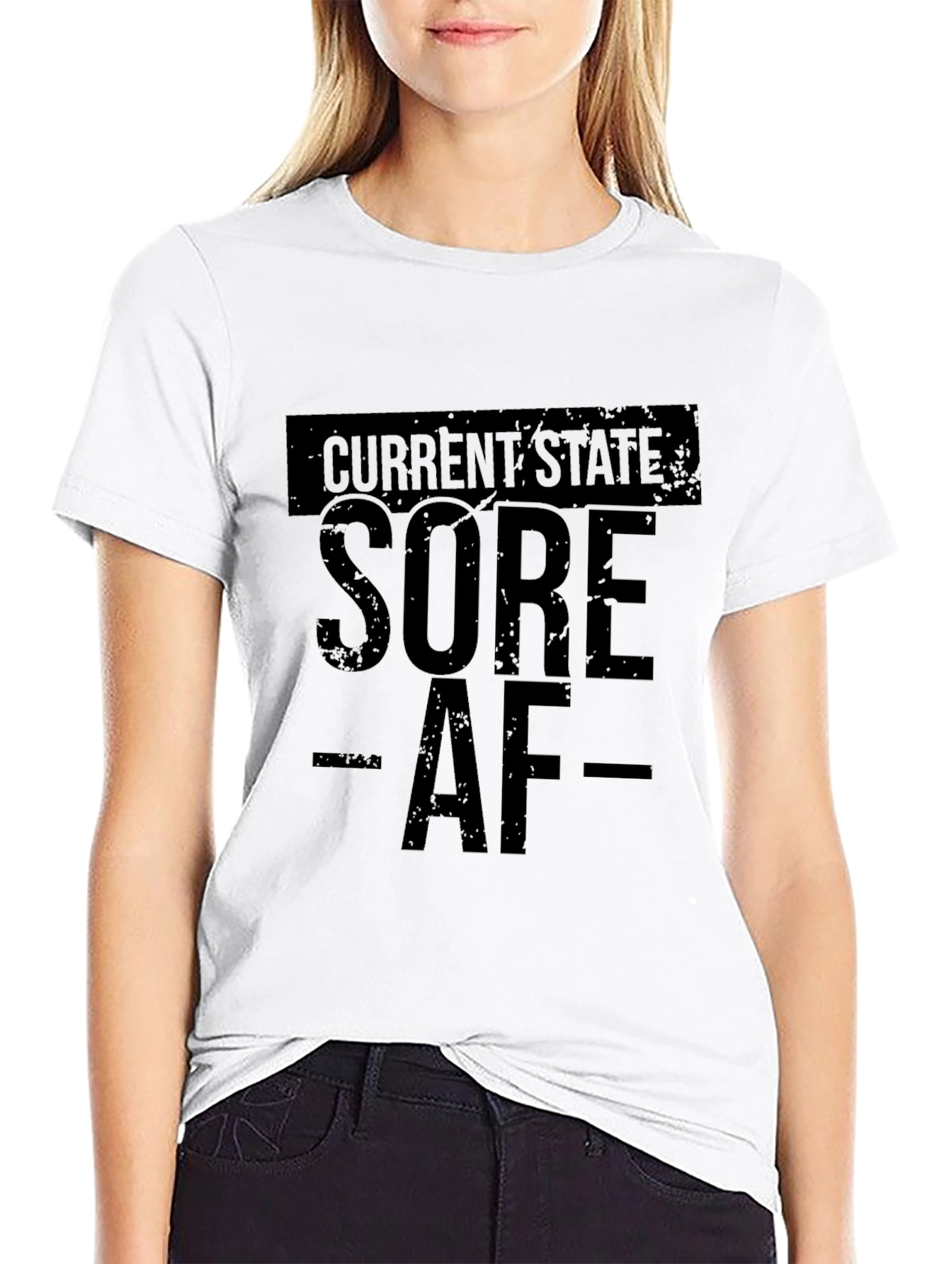 Current State Sore AF Black T-Shirt