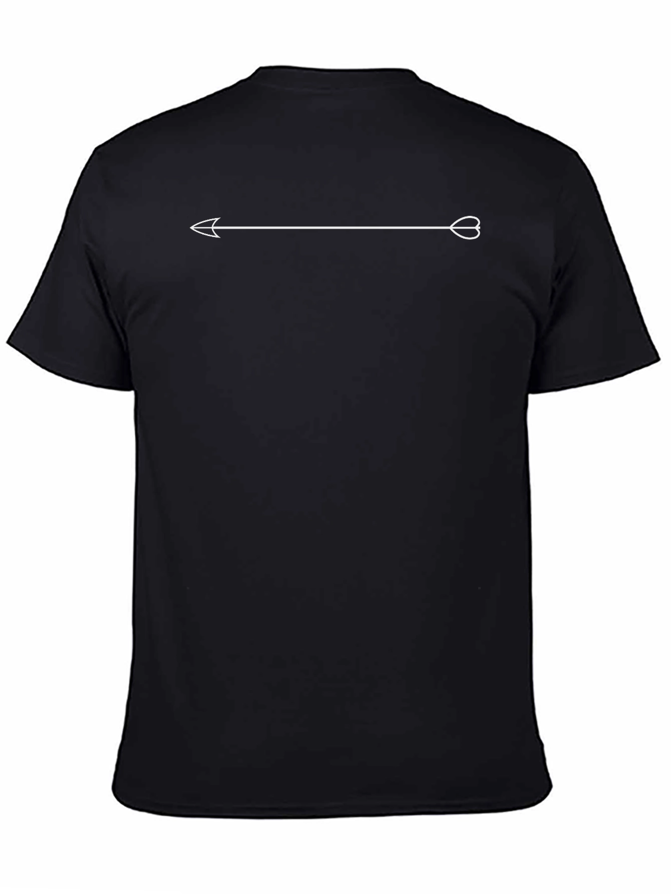 Arrow Heart Graphic Black T-Shirt