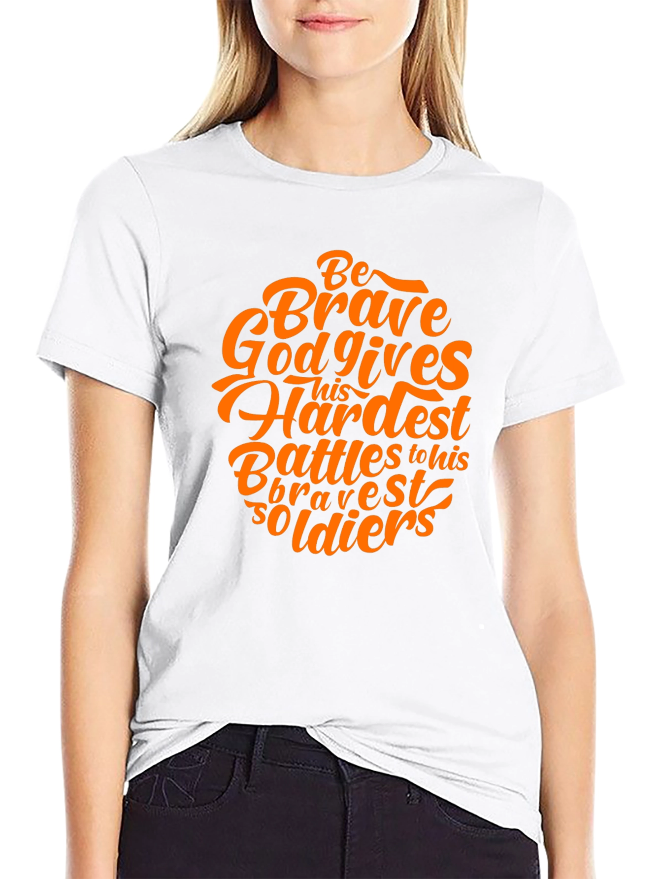 Be Brave Graphic Print Tee