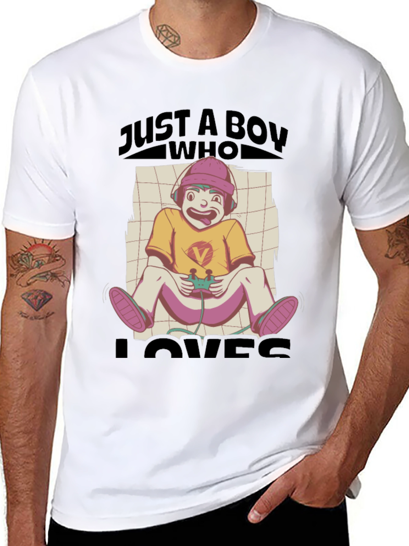 Just A Boy Who Loves Gaming T-Shirt