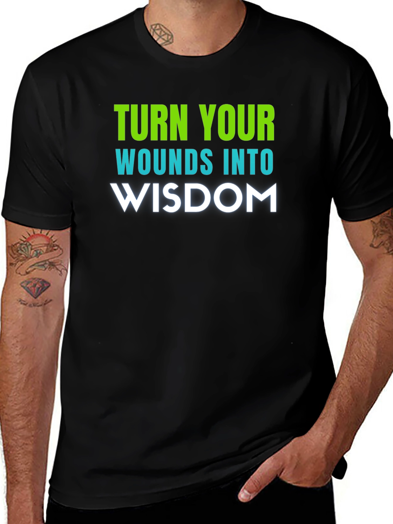 Turn Wounds Into Wisdom Graphic Tee
