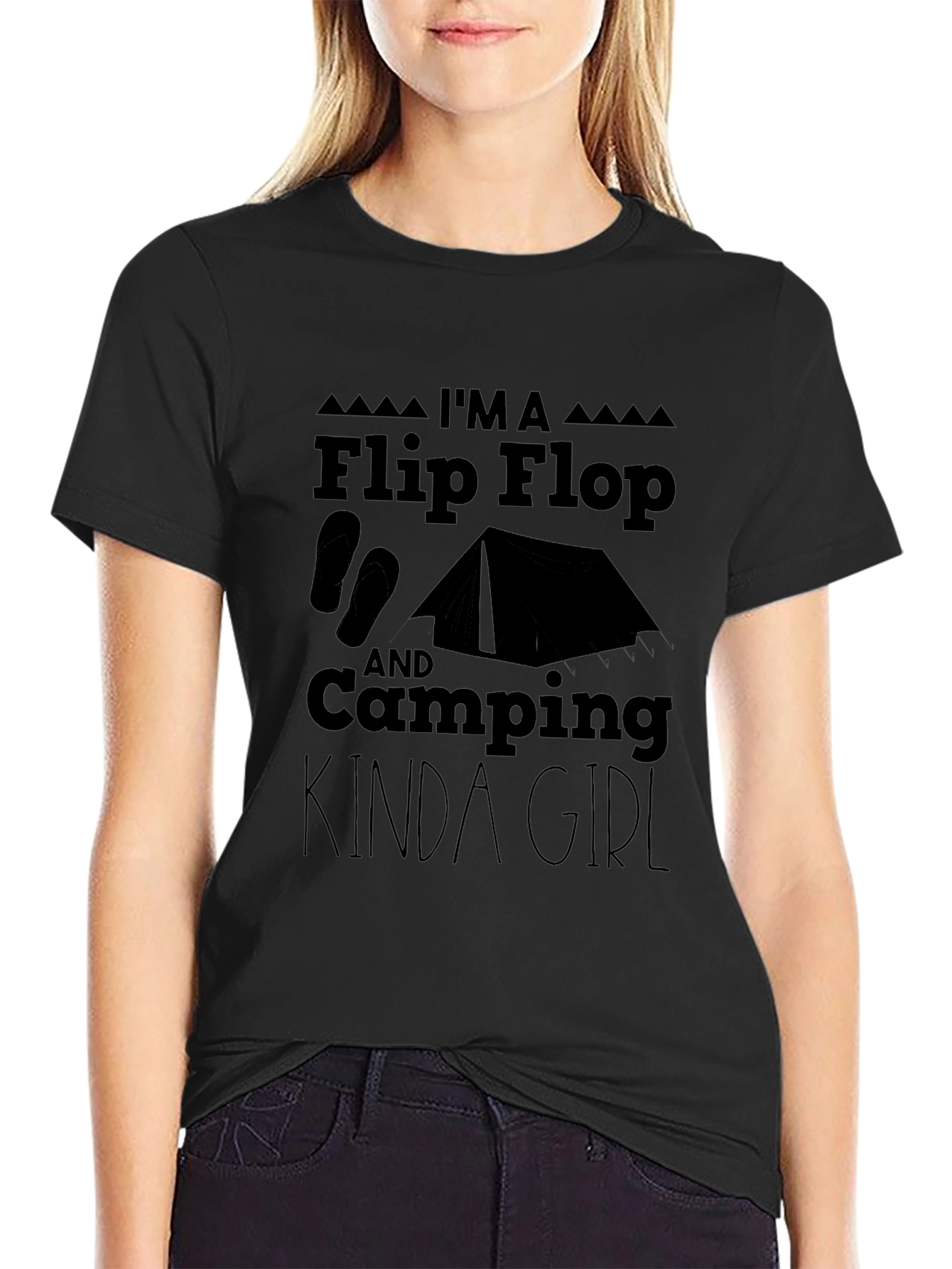 Flip Flop Camping Kinda Girl Tee