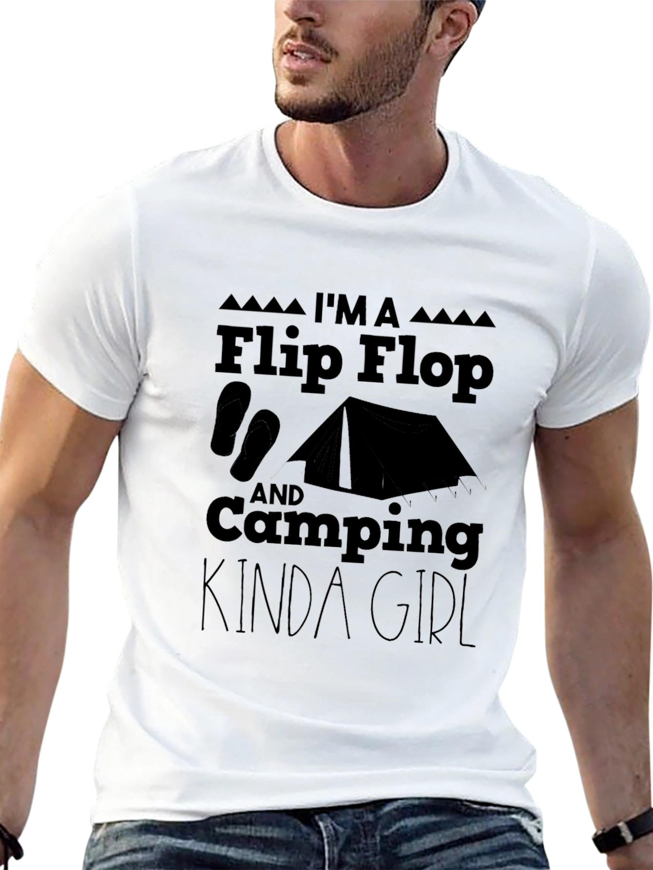 Flip Flop Camping Kinda Girl Tee