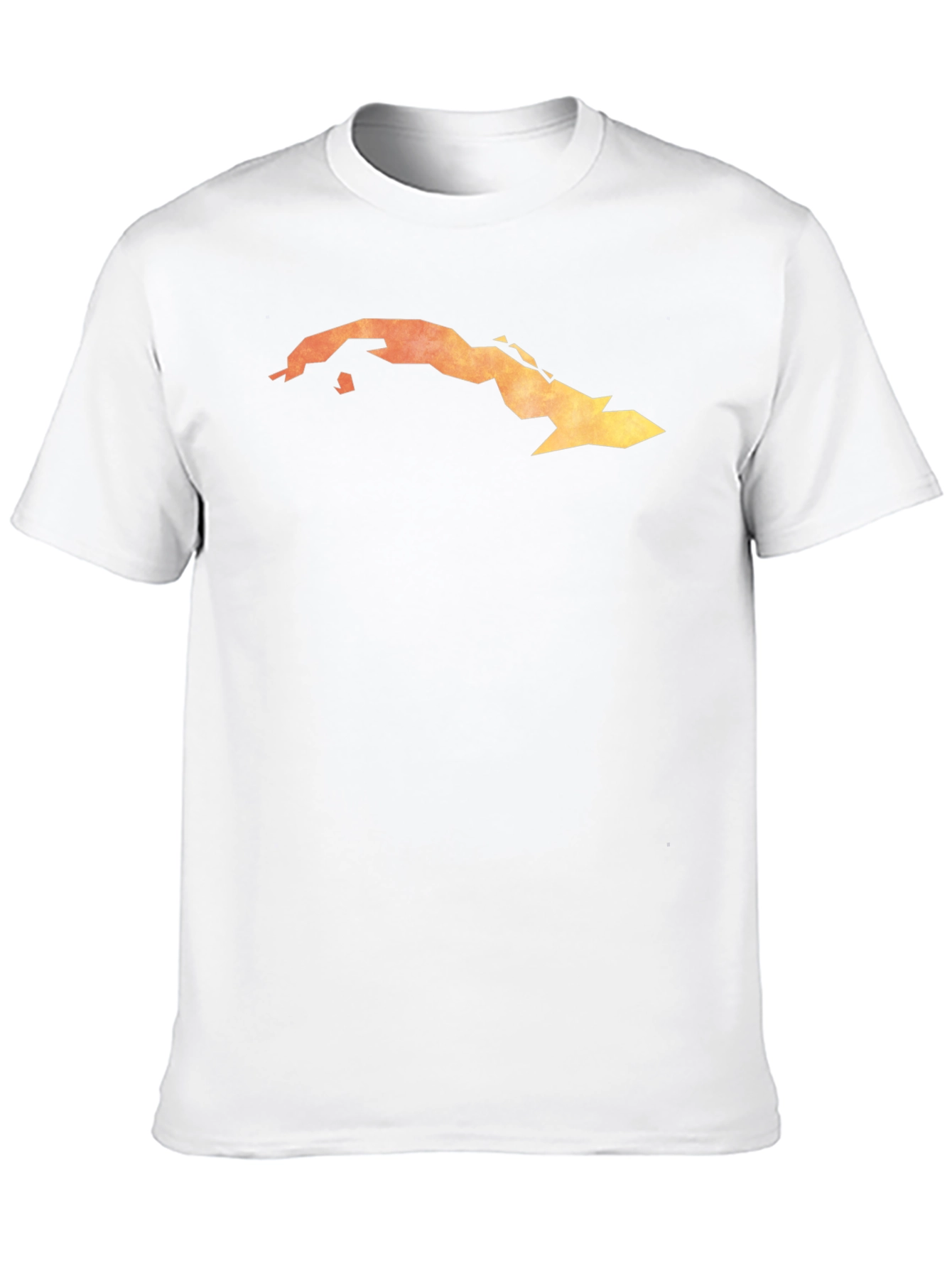 Cuba Map T-Shirt - Mens Black Tee
