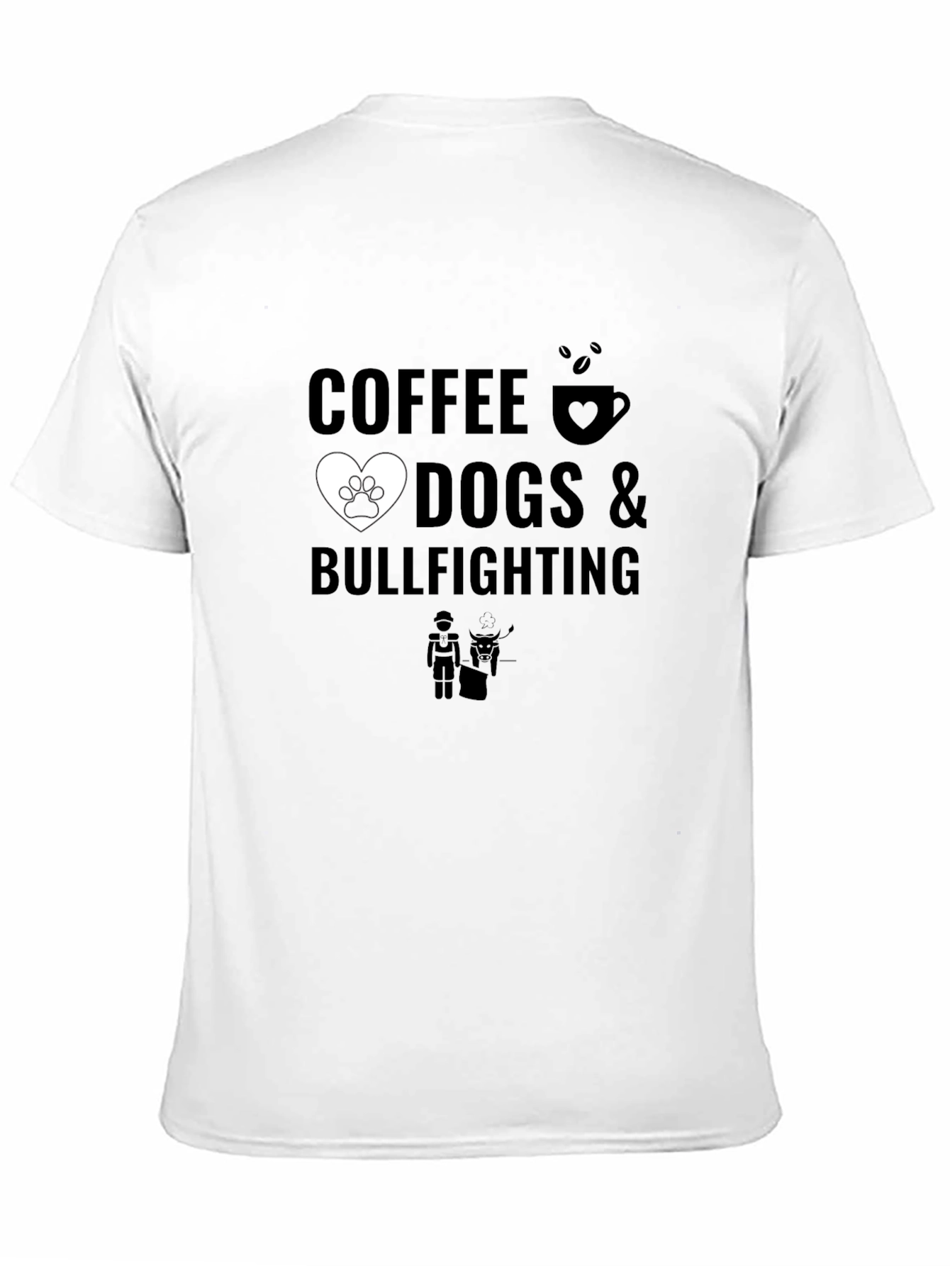 Coffee Dogs & Bullfighting Graphic T-Shirt