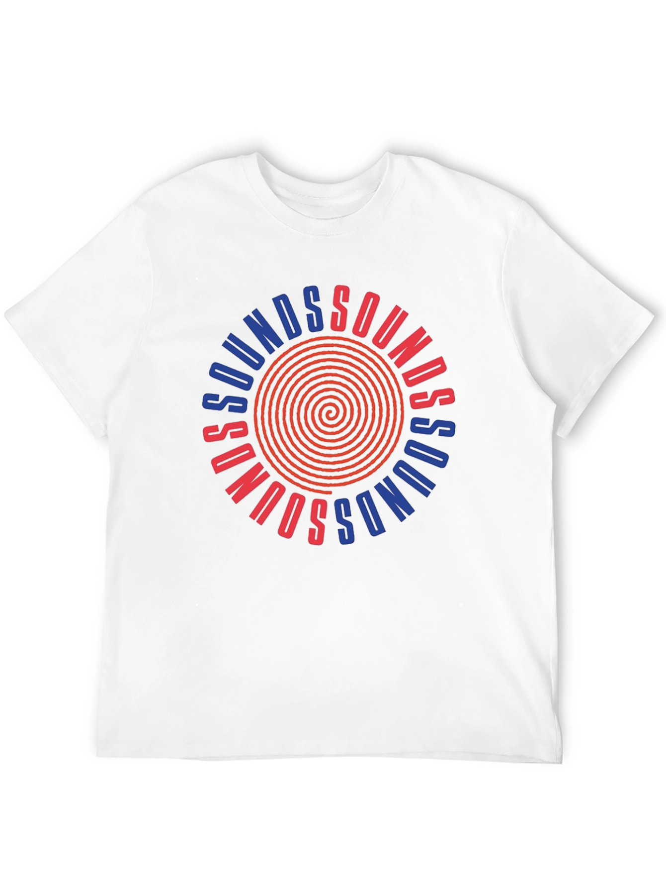 Sounds Graphic Tee - Retro Spiral Design