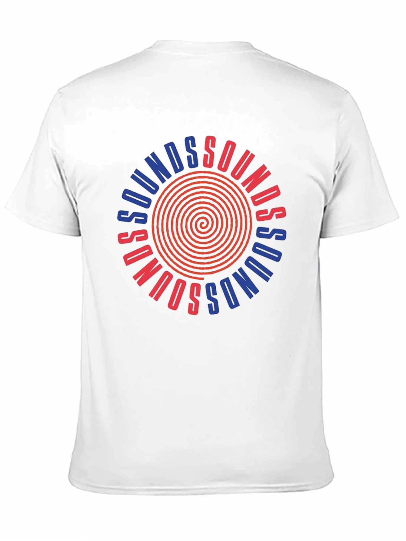 Sounds Graphic Tee - Retro Spiral Design