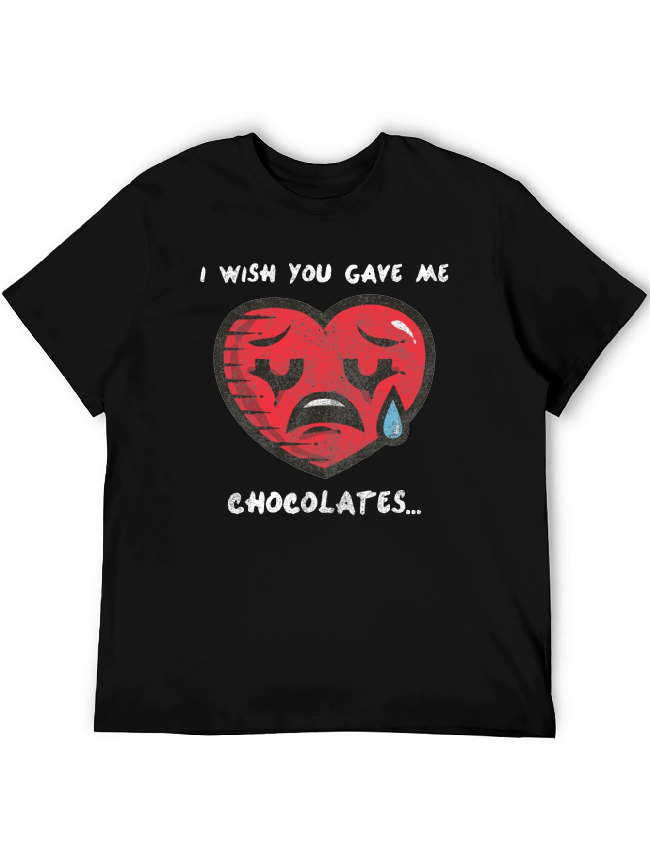 Sad Heart Chocolate Wish Graphic T-Shirt