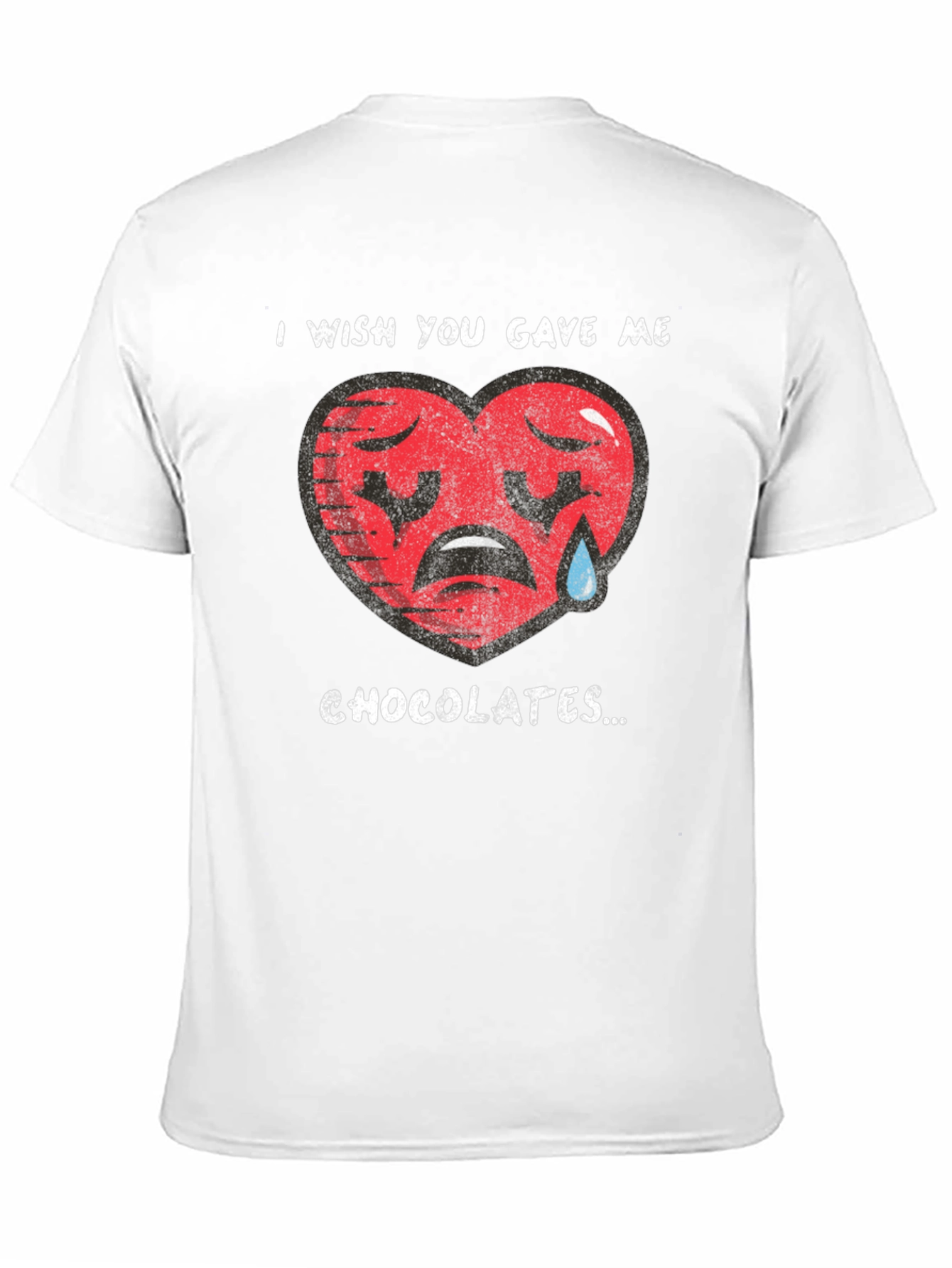 Sad Heart Chocolate Wish Graphic T-Shirt