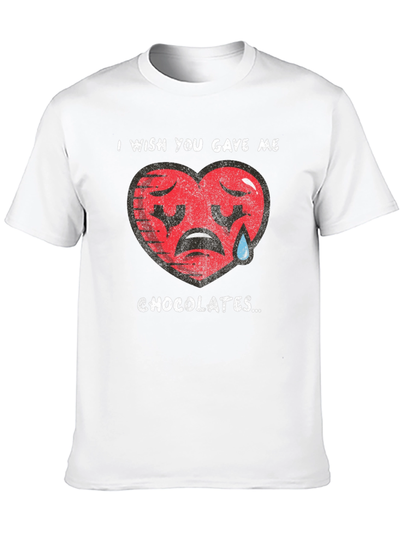 Sad Heart Chocolate Wish Graphic T-Shirt