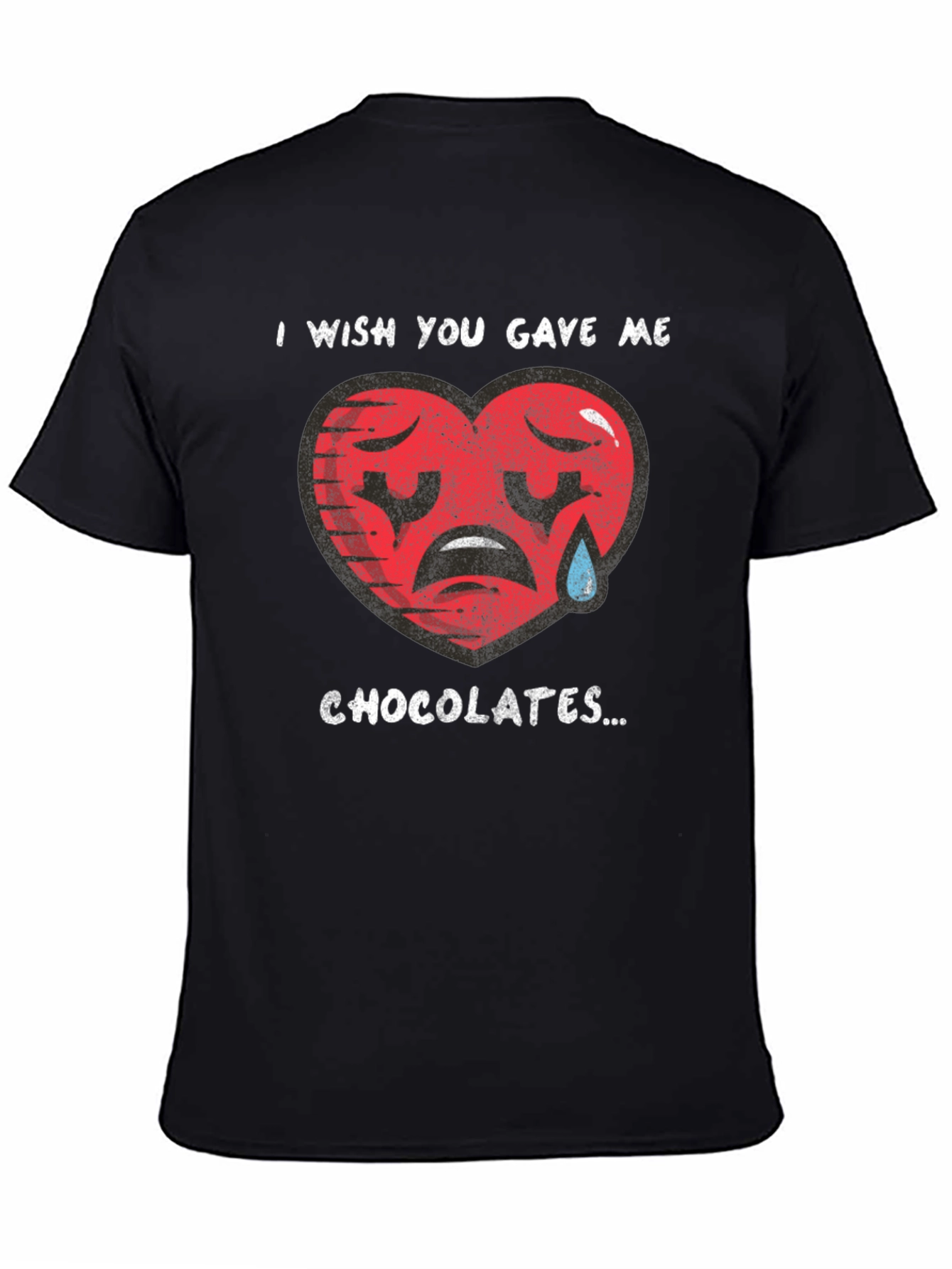Sad Heart Chocolate Wish Graphic T-Shirt