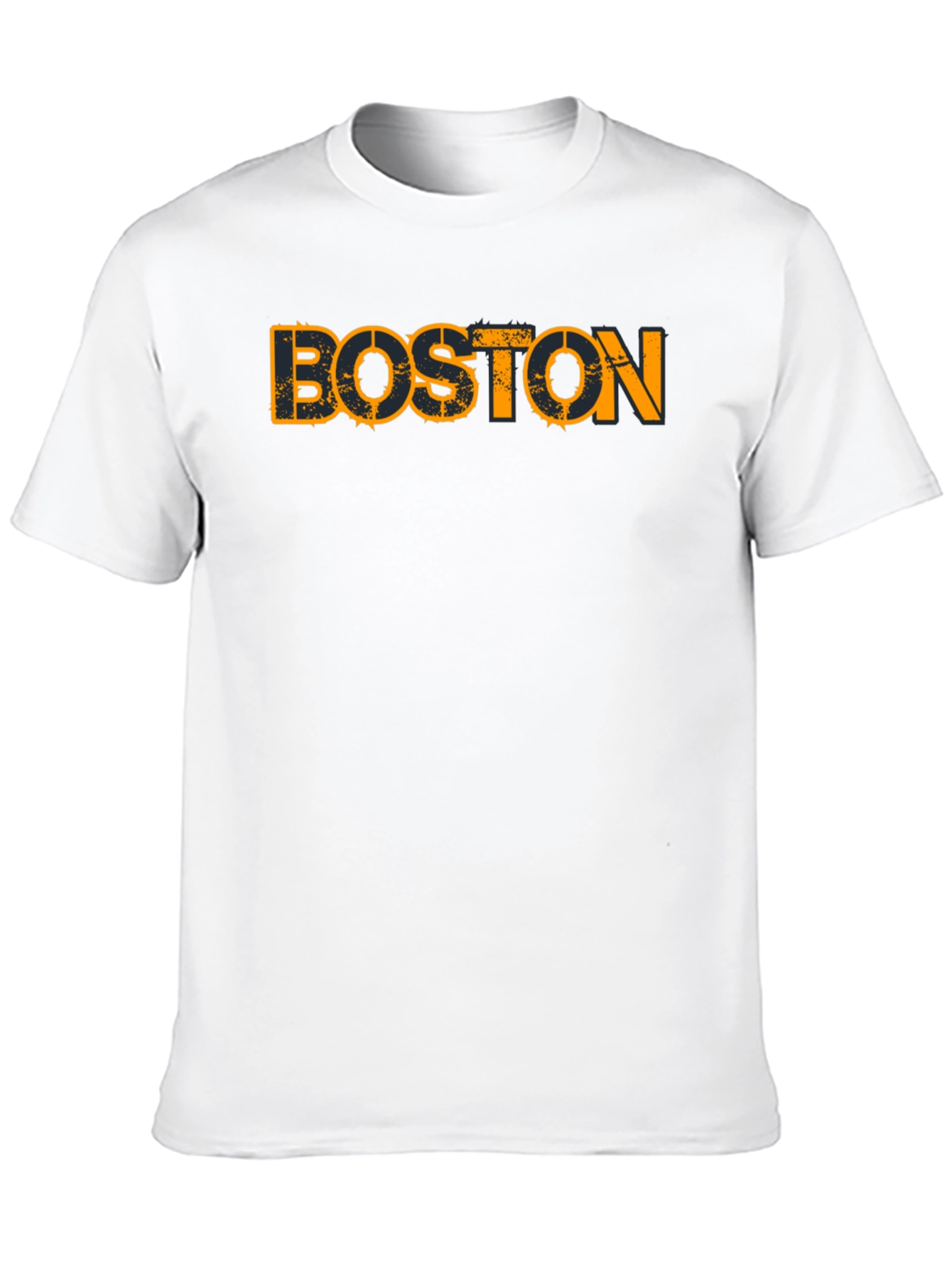 Boston Graphic Print Black T-Shirt