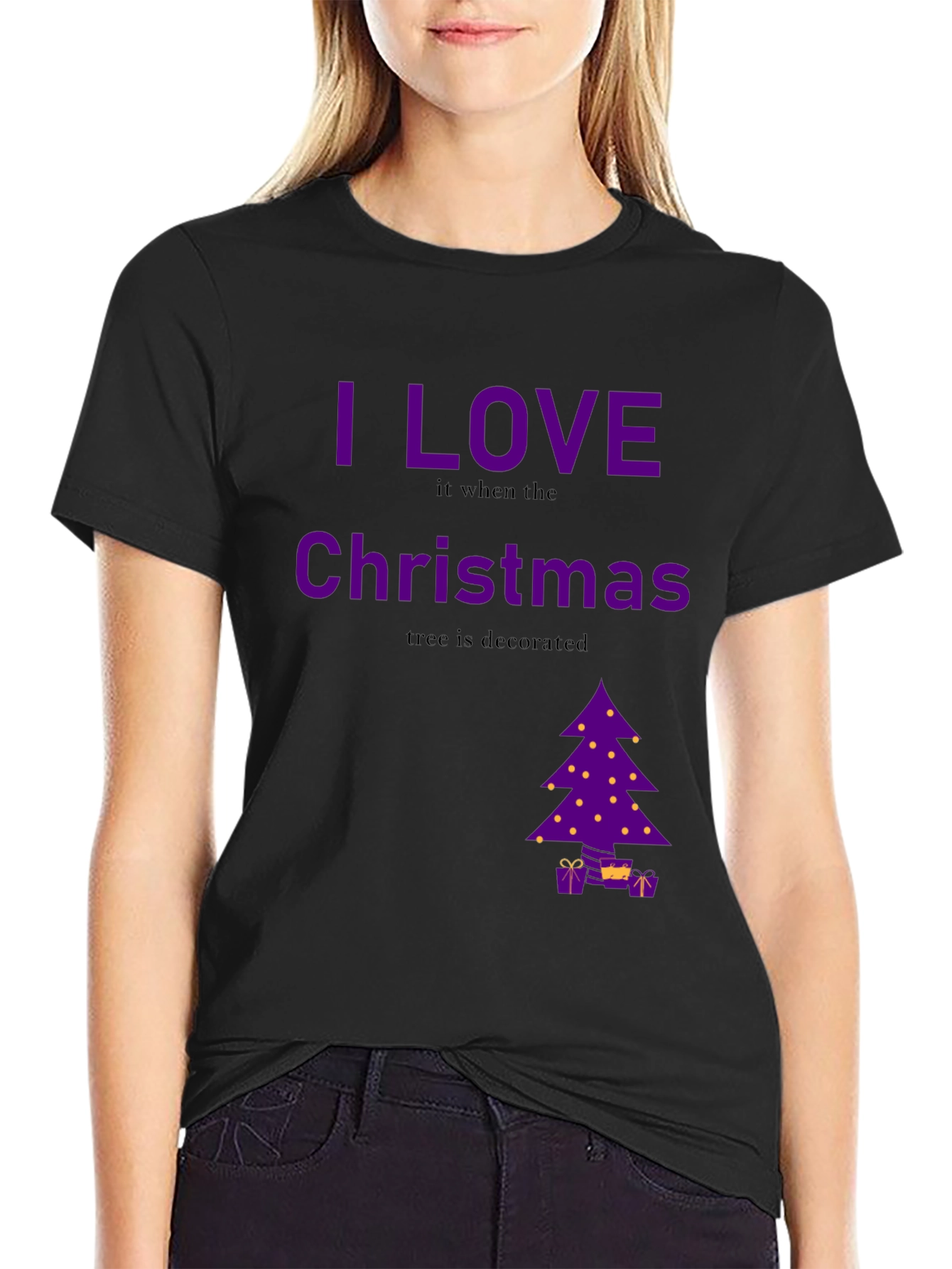 I Love Christmas Decorated Tree T-Shirt