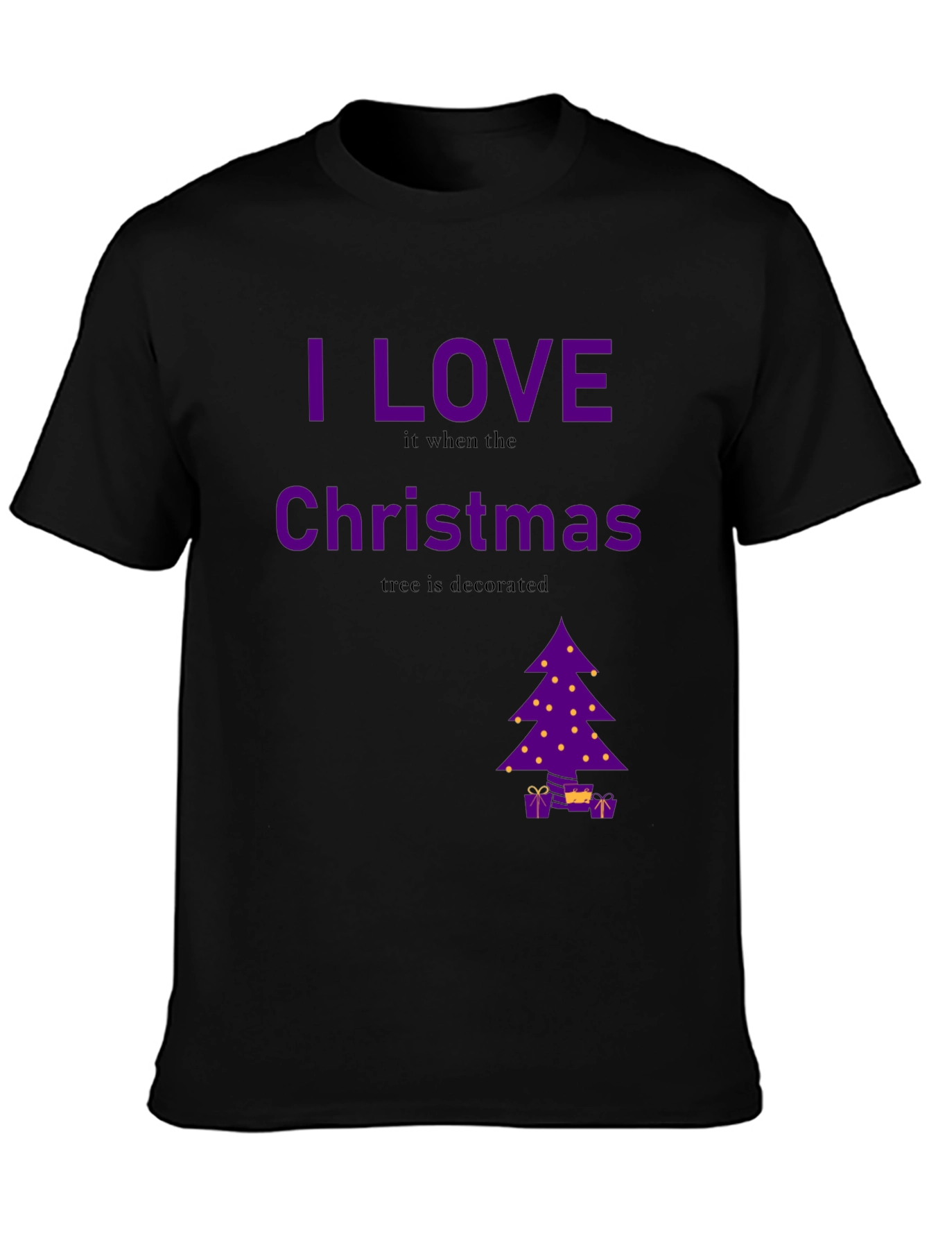I Love Christmas Decorated Tree T-Shirt
