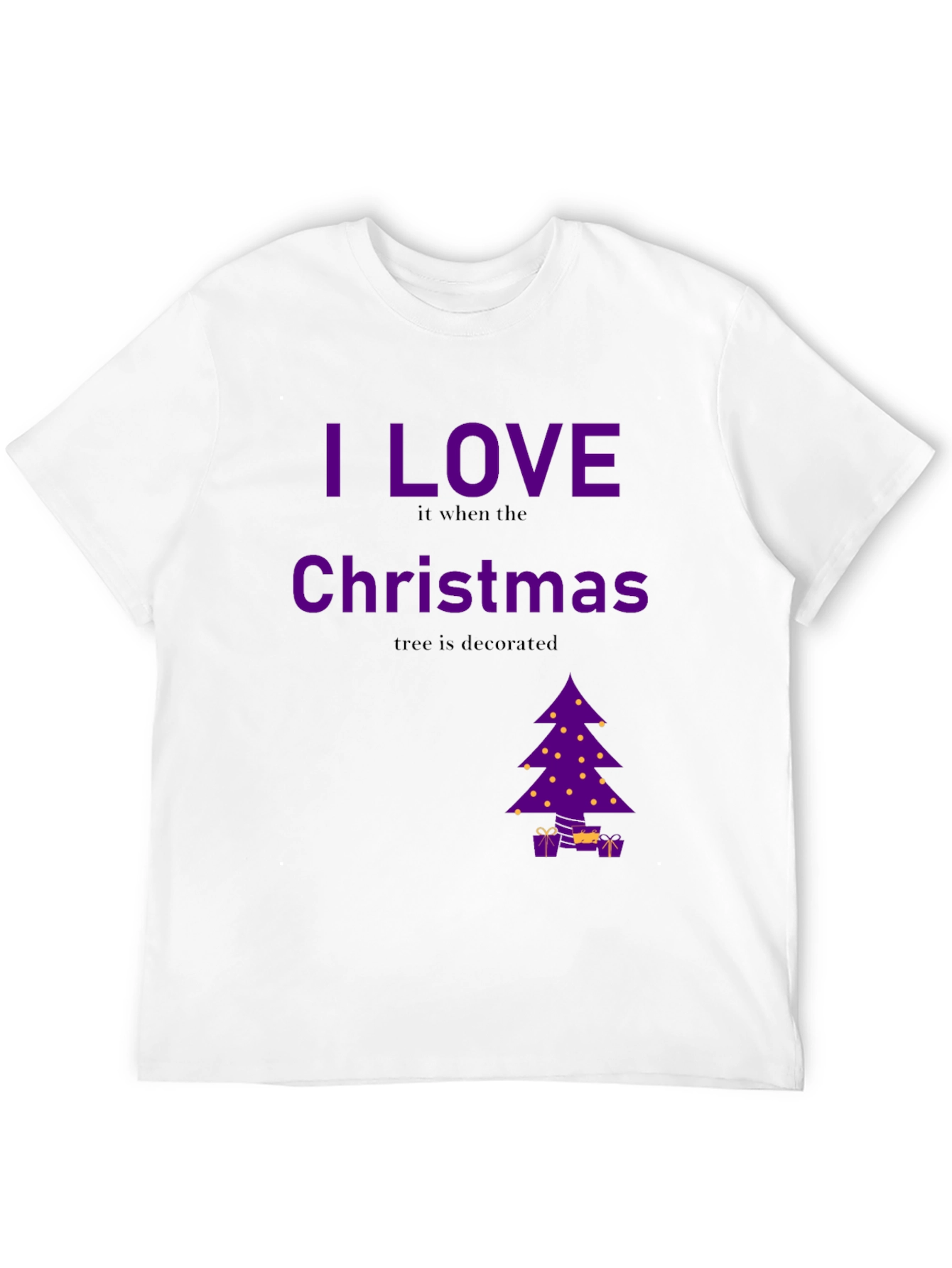 I Love Christmas Decorated Tree T-Shirt