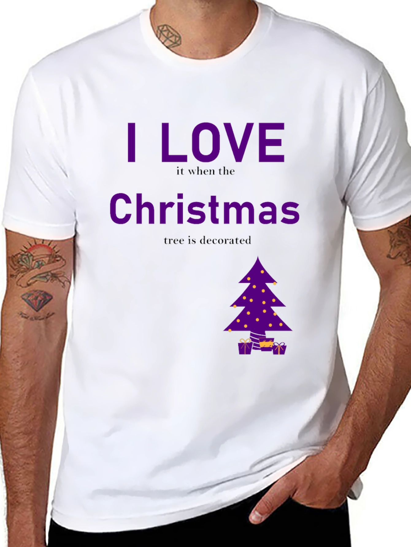 I Love Christmas Decorated Tree T-Shirt