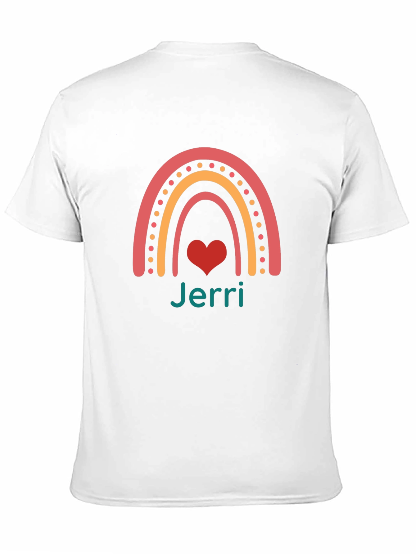 Jerri Rainbow Heart Graphic T-Shirt