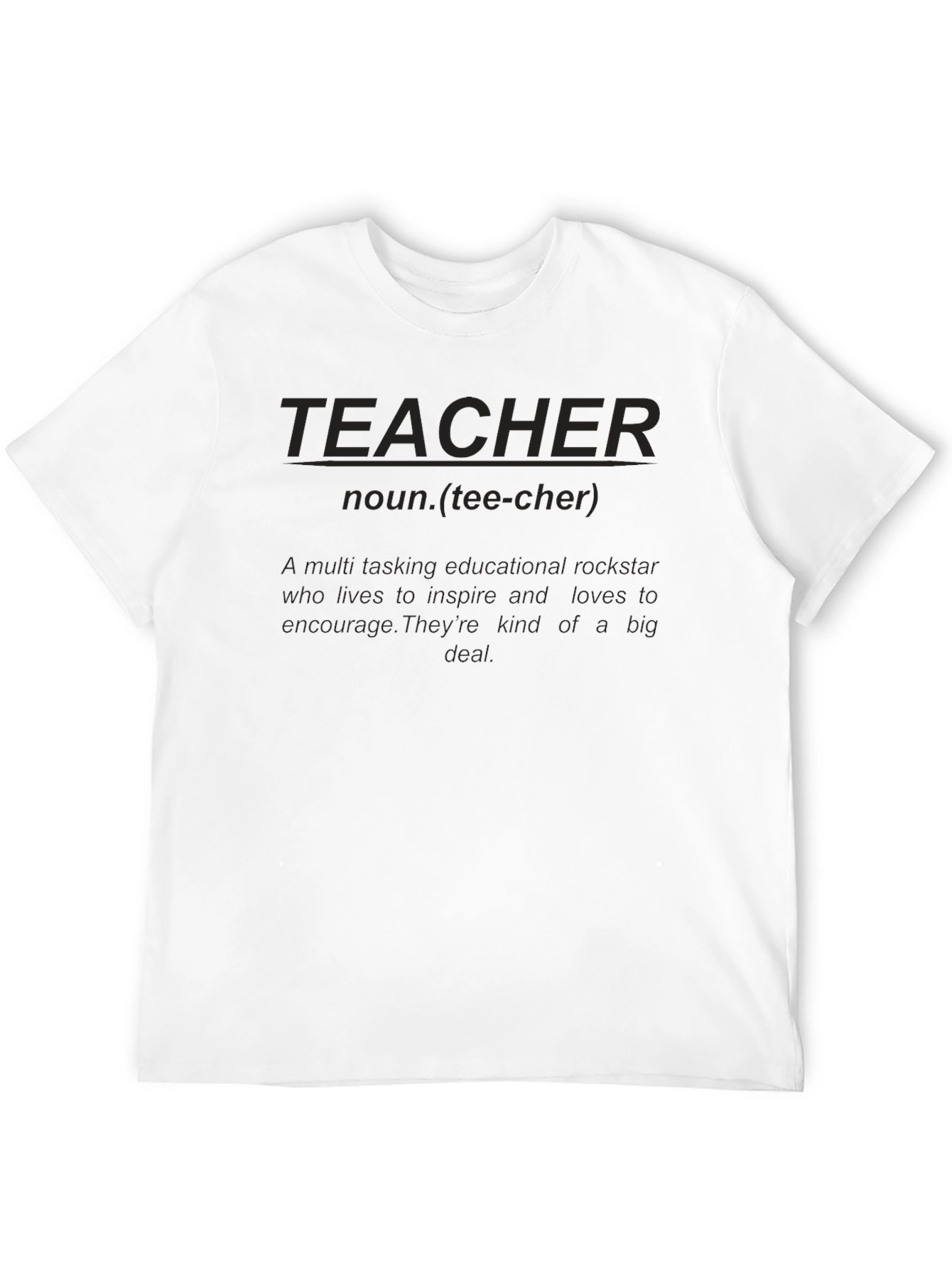Teacher Definition Black T-Shirt